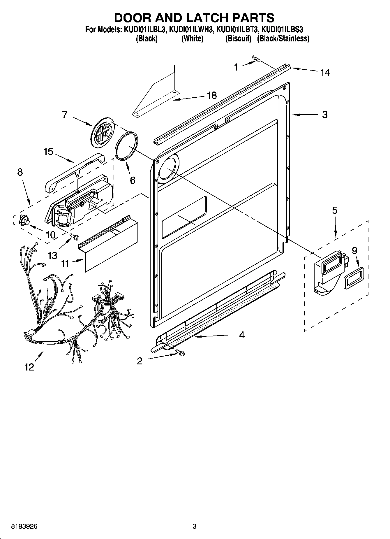 03 - DOOR AND LATCH PARTS