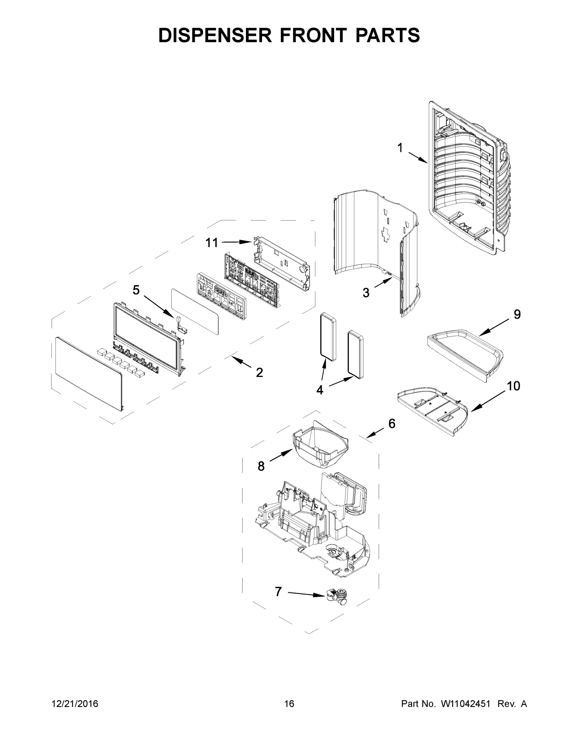 09 - DISPENSER FRONT PARTS