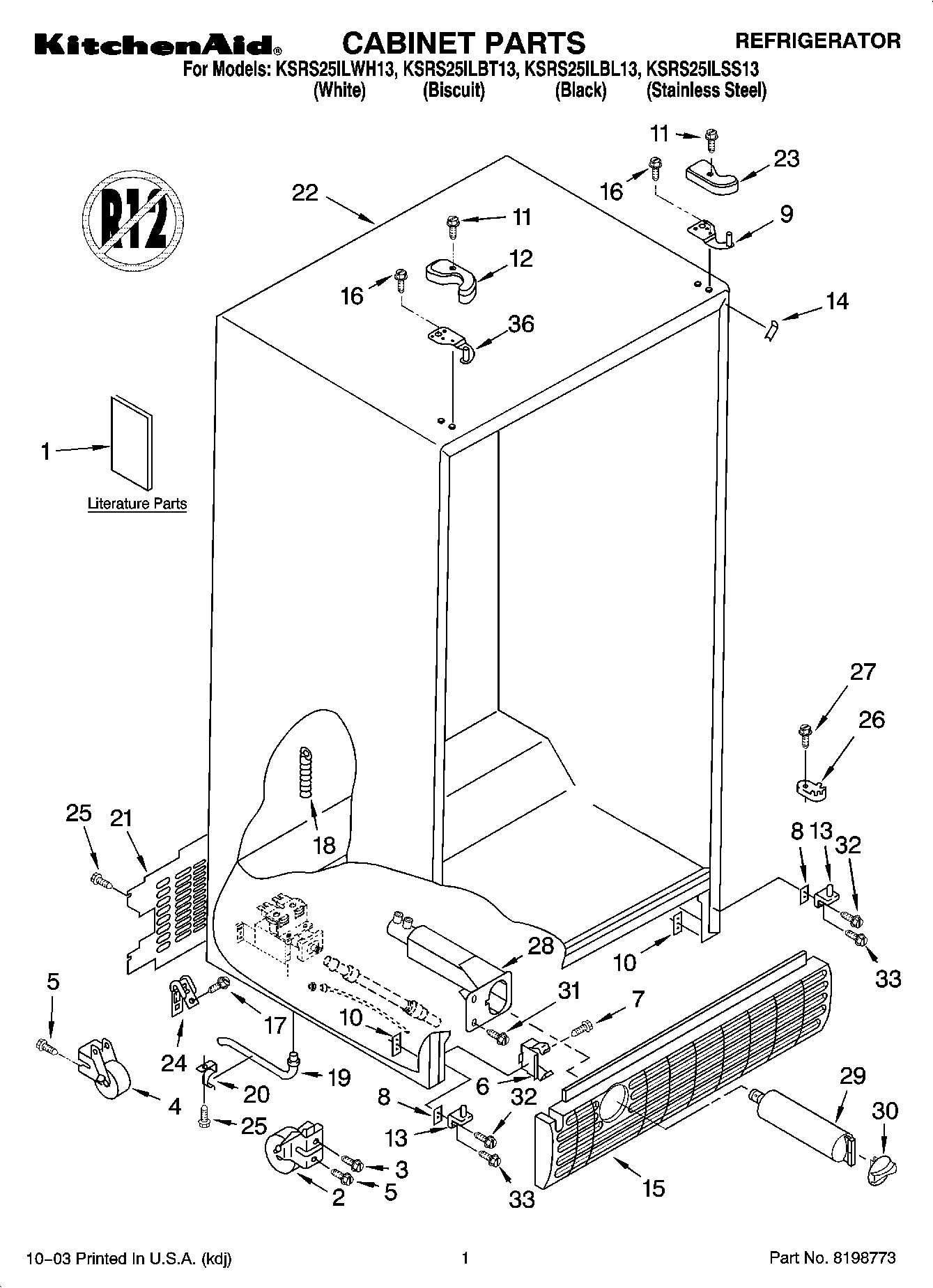 01 - CABINET PARTS