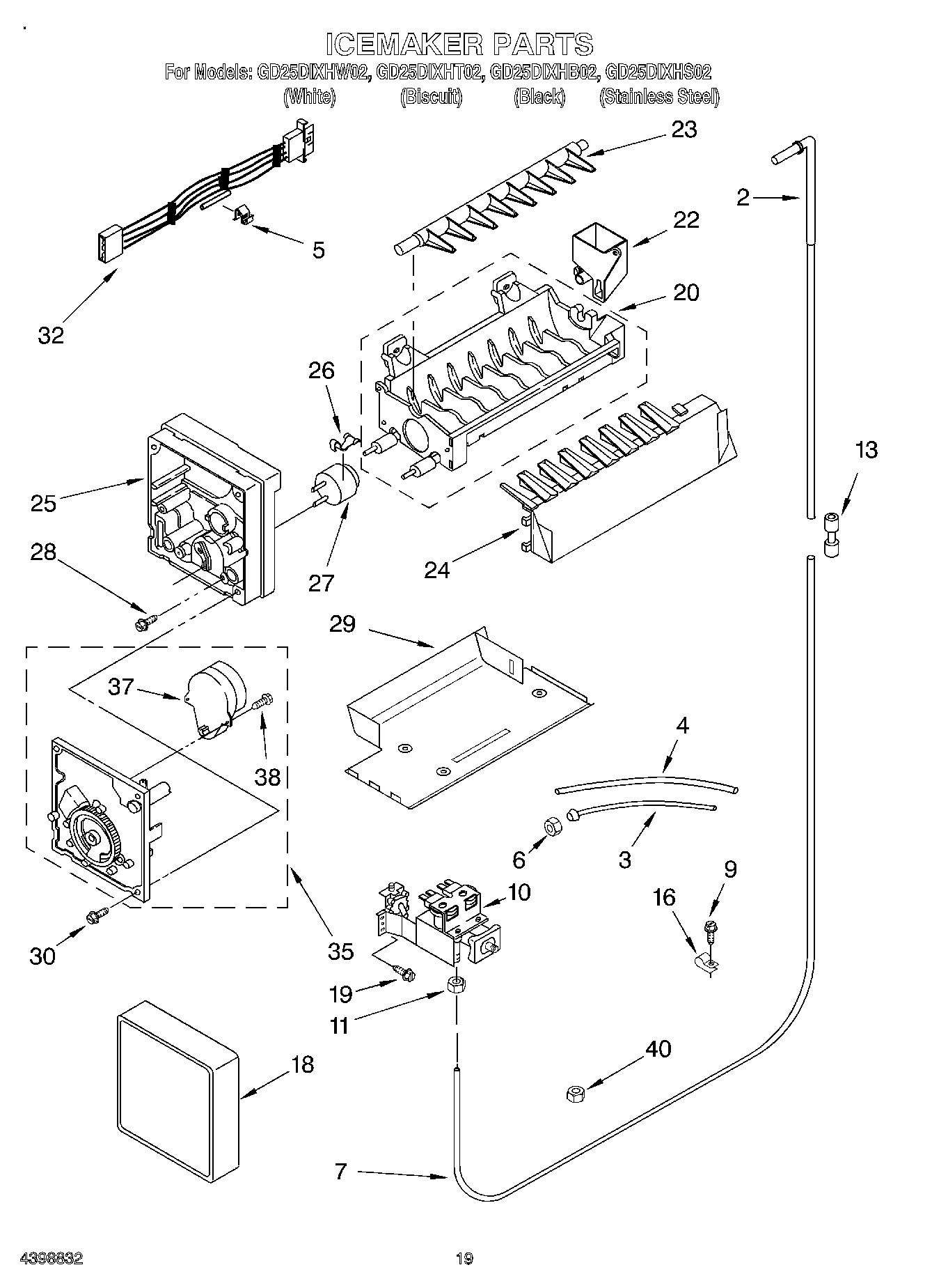 12 - ICE MAKER, OPTIONAL