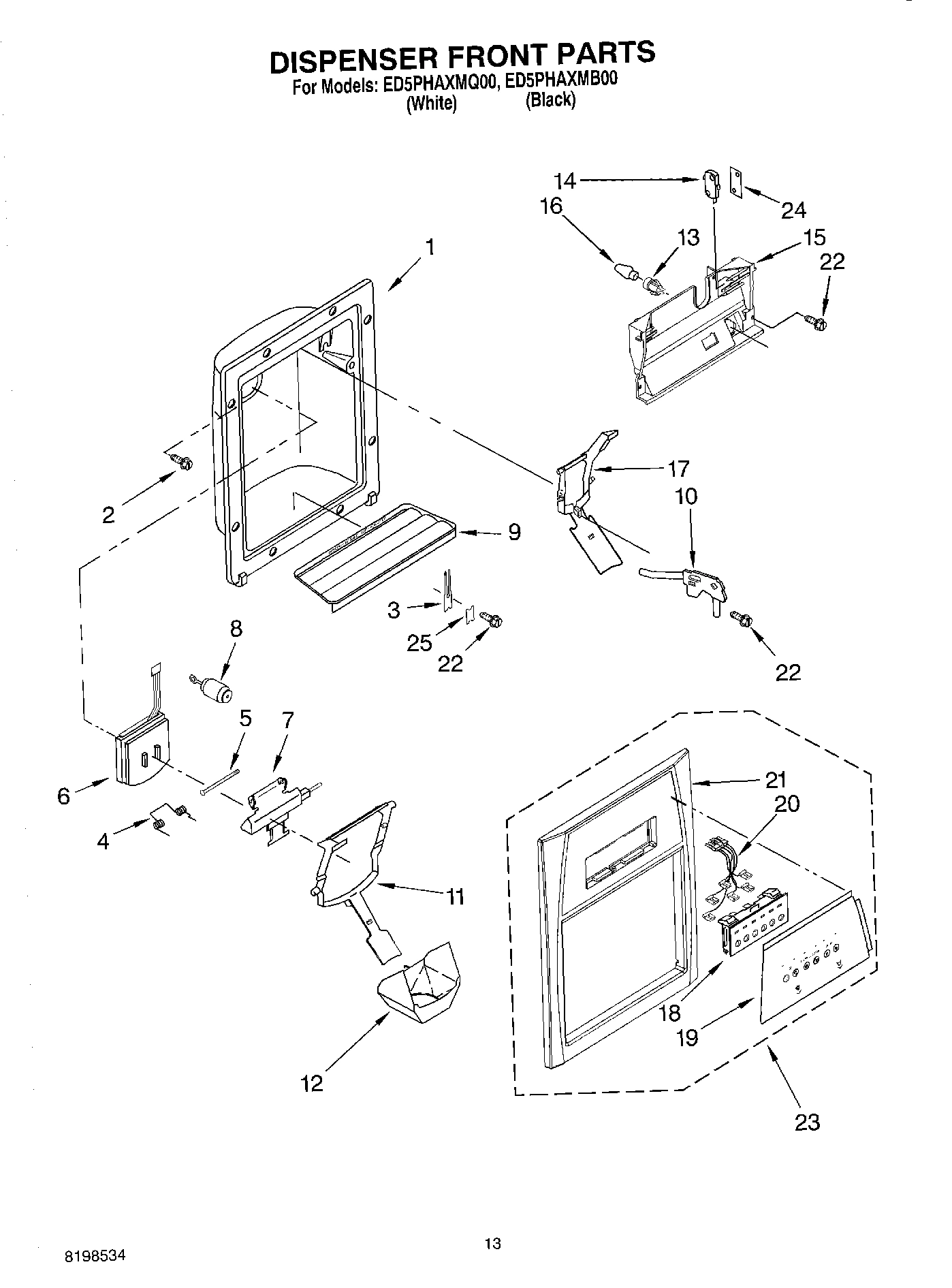 08 - DISPENSER FRONT PARTS