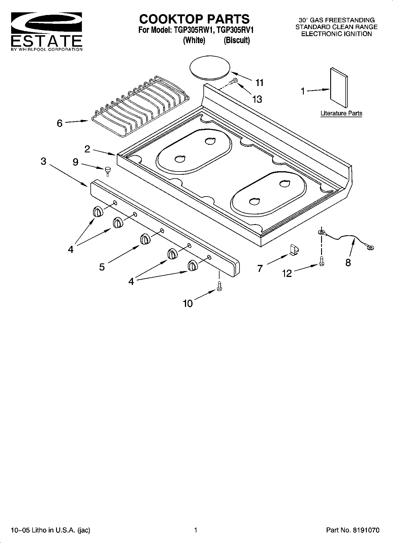 01 - COOKTOP PARTS
