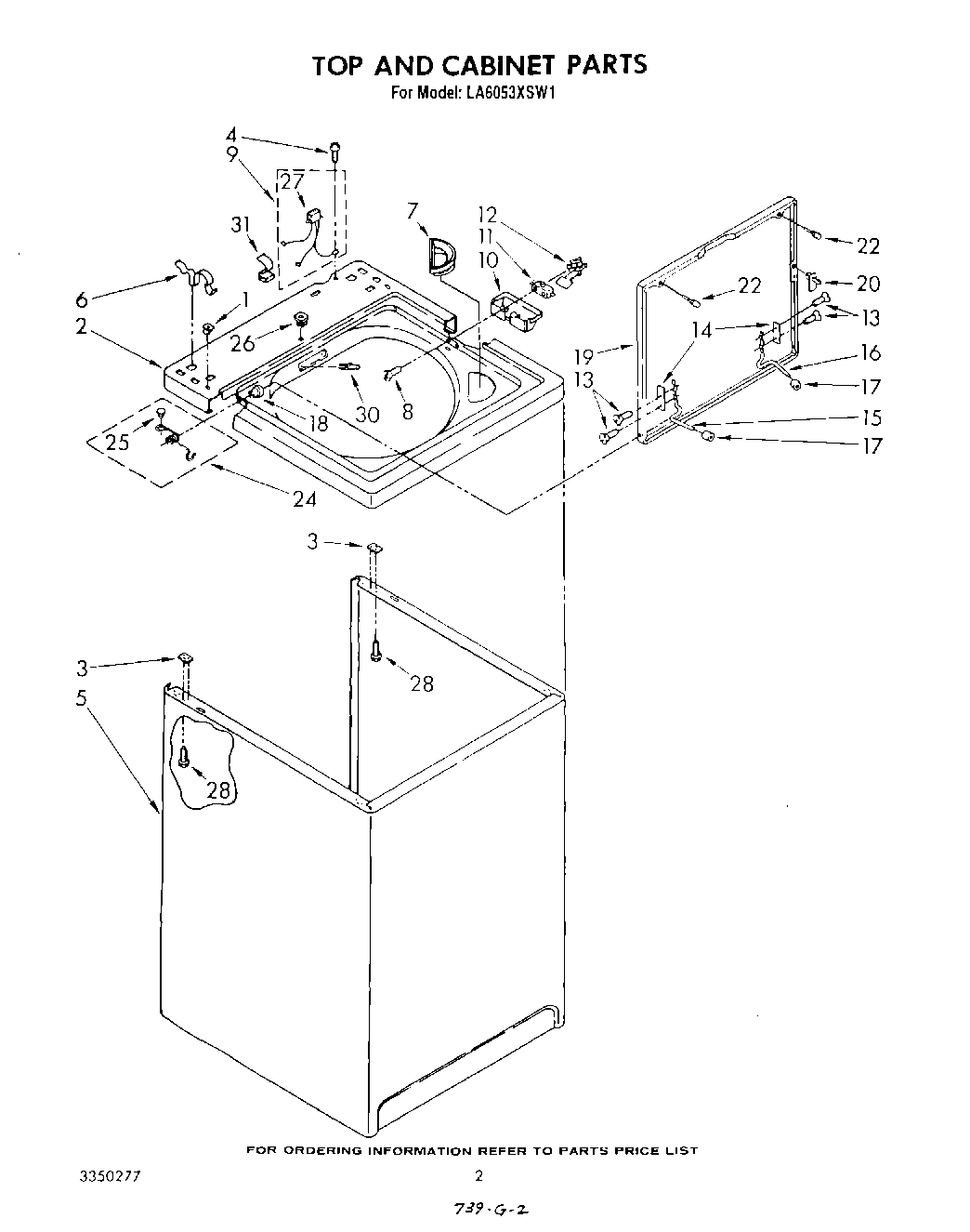 02 - TOP AND CABINET , LITERATURE AND OPTIONAL