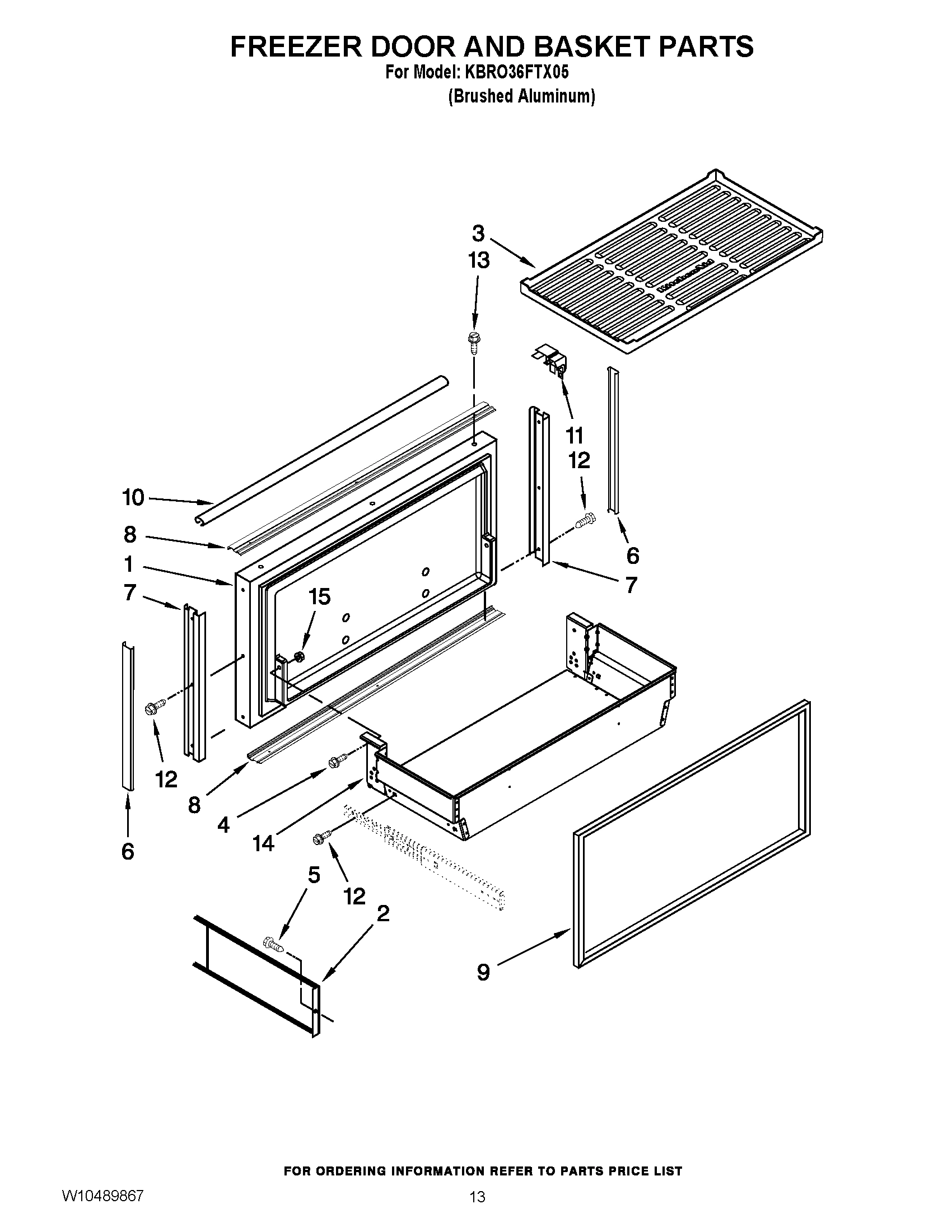 08 - FREEZER DOOR AND BASKET PARTS