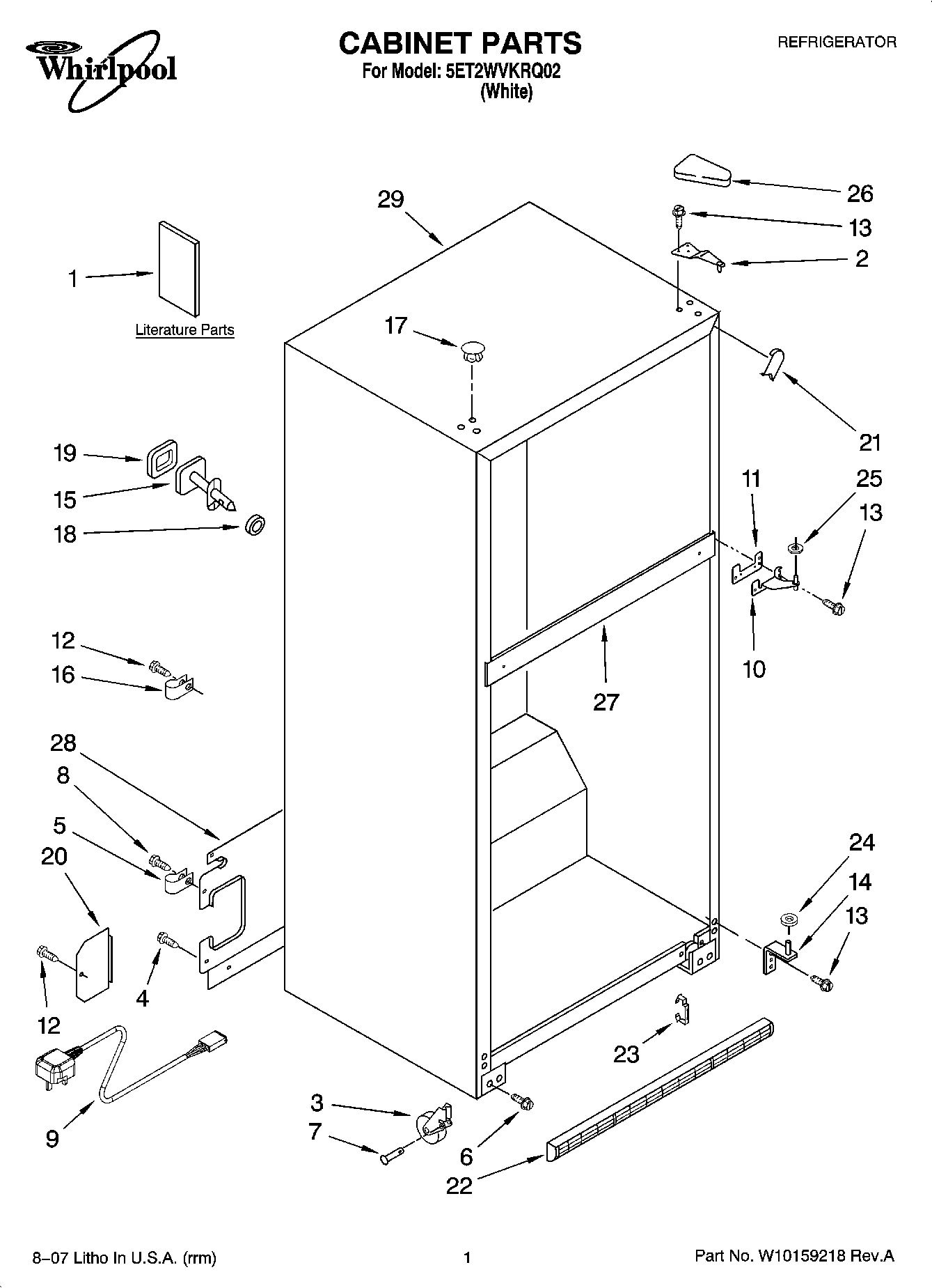01 - CABINET PARTS