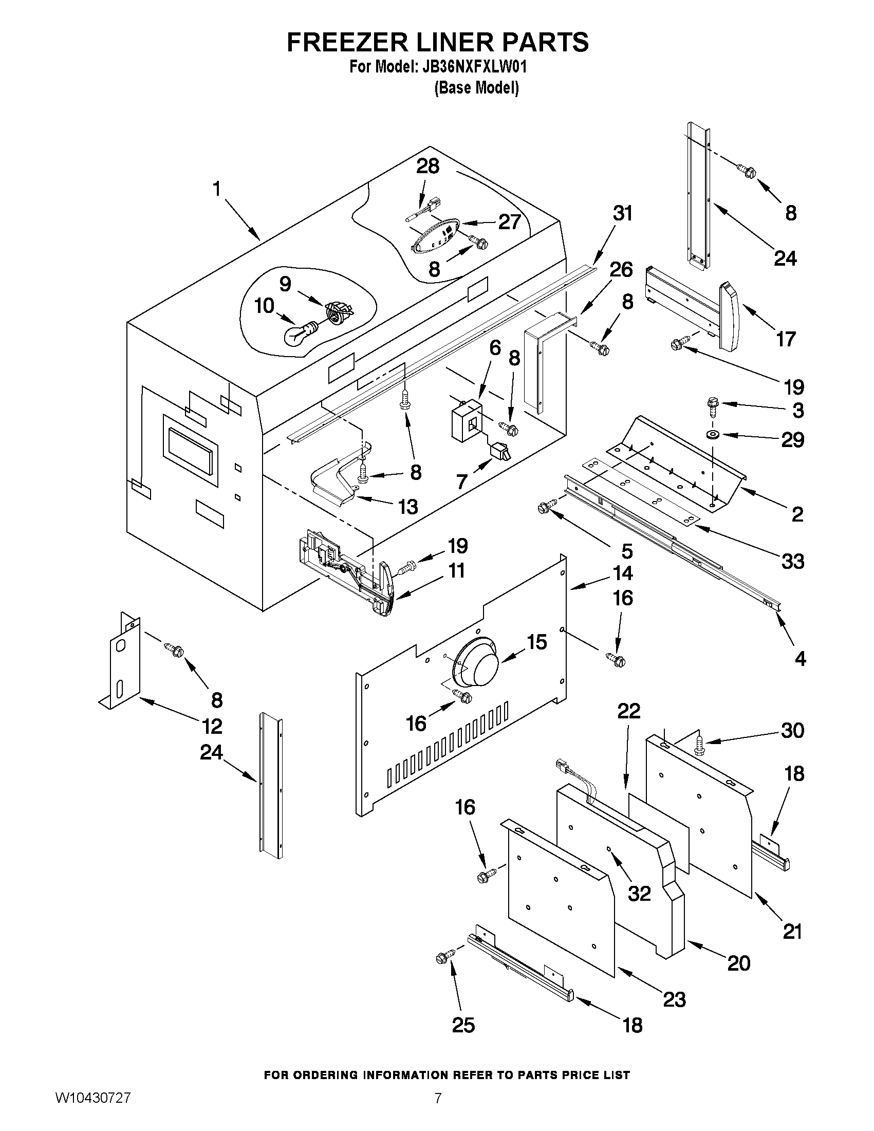 05 - FREEZER LINER PARTS
