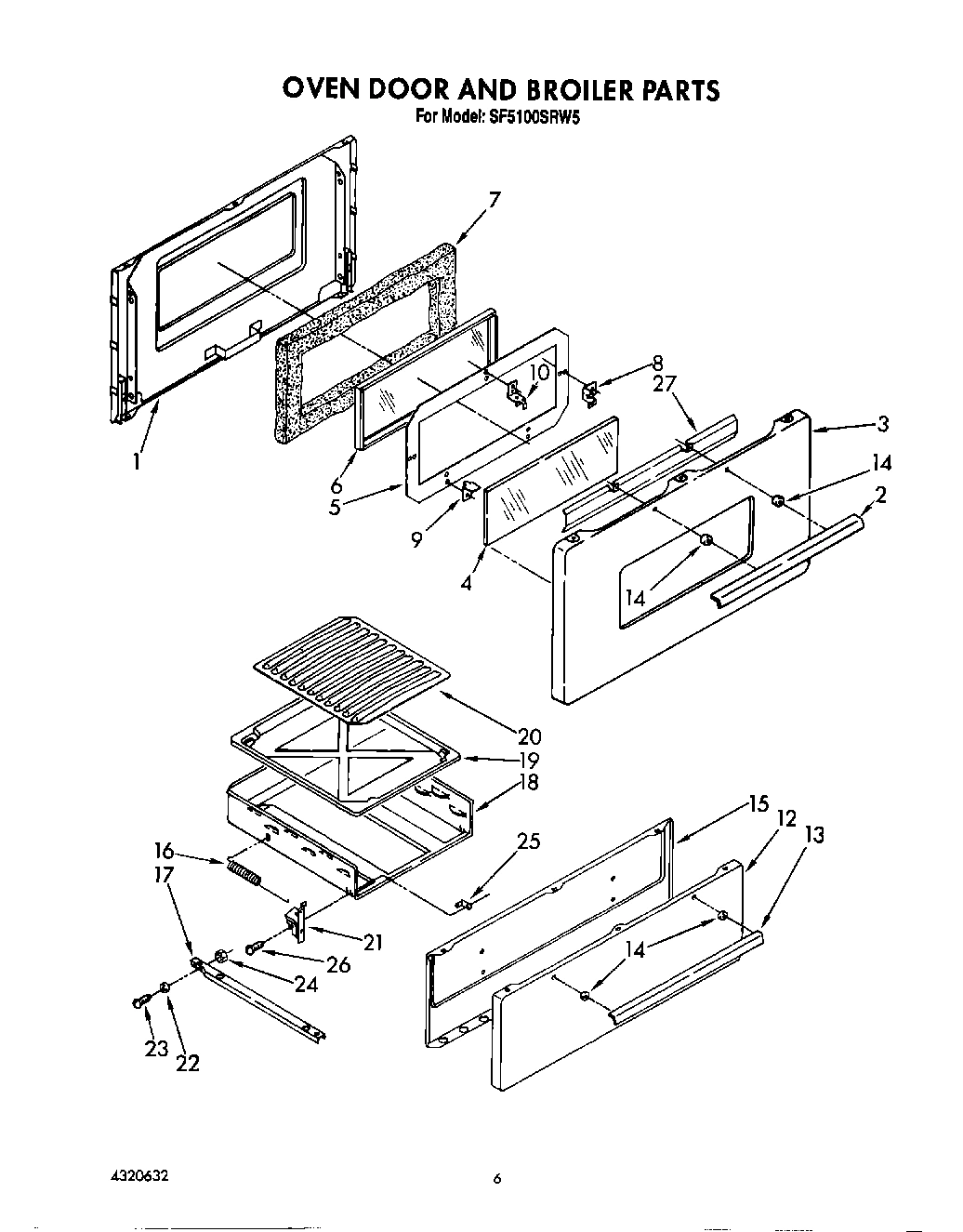 06 - OVEN DOOR AND BROILER