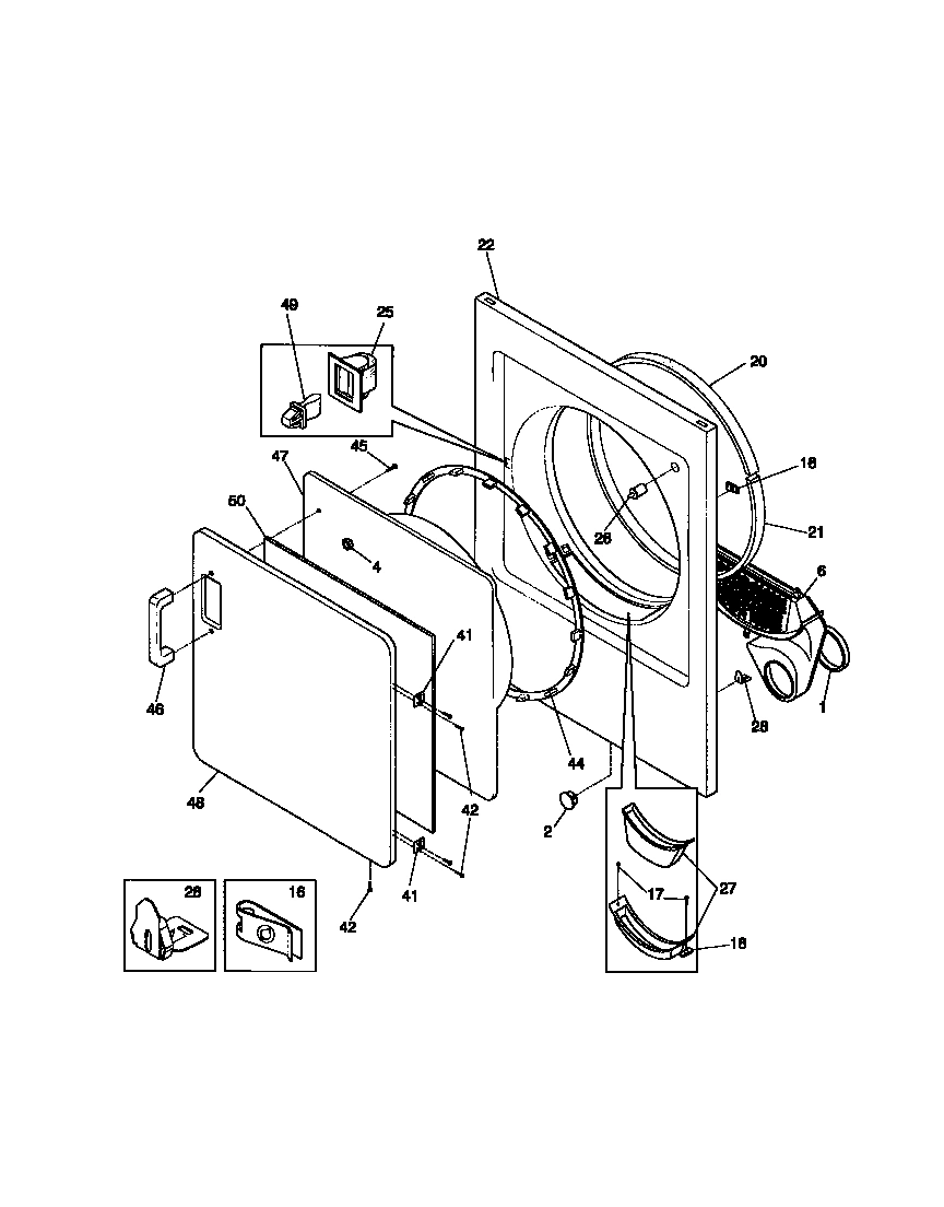 03 - FRONT PANEL, LINT FILTER