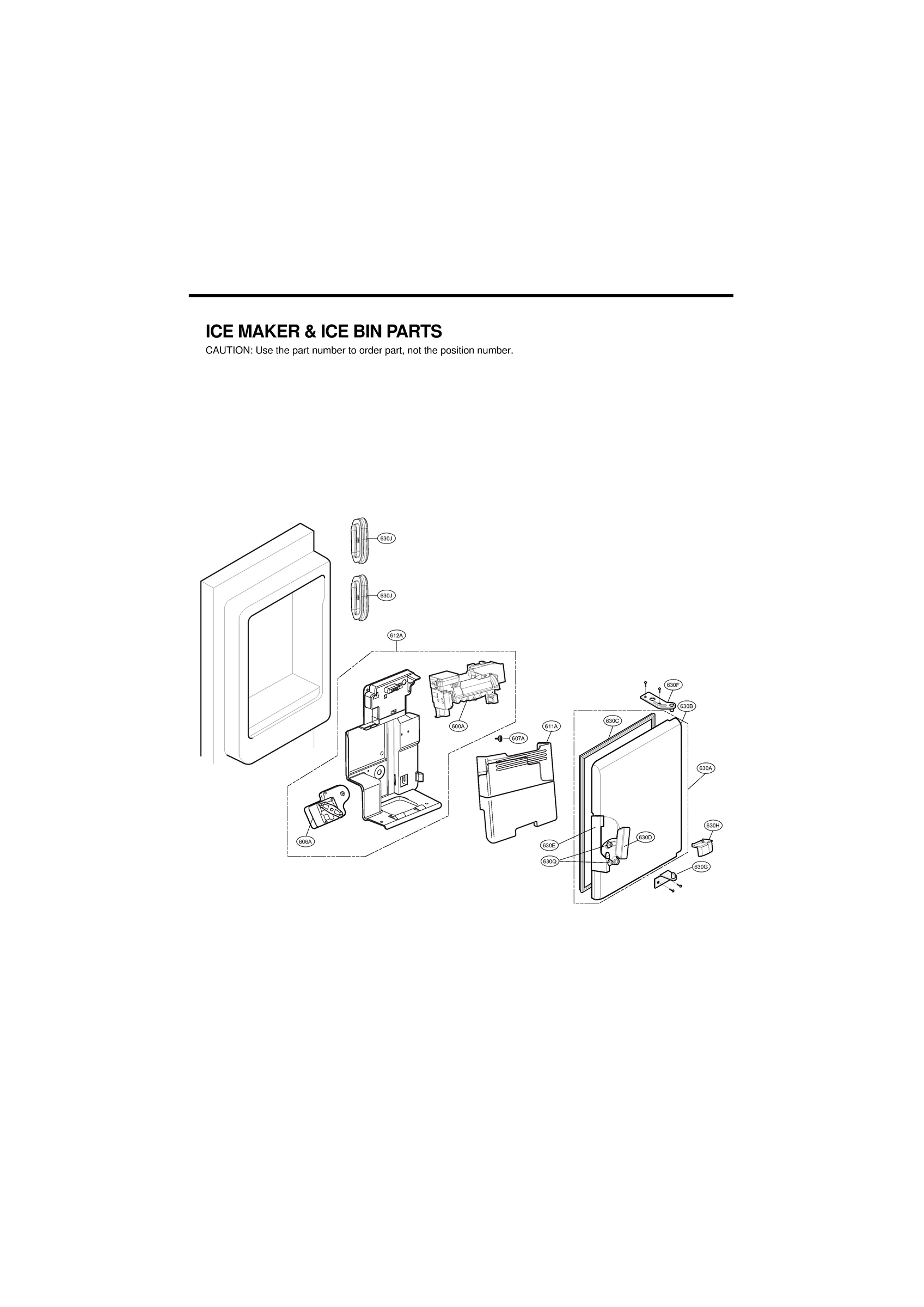 ICE MAKER & ICE BIN PARTS