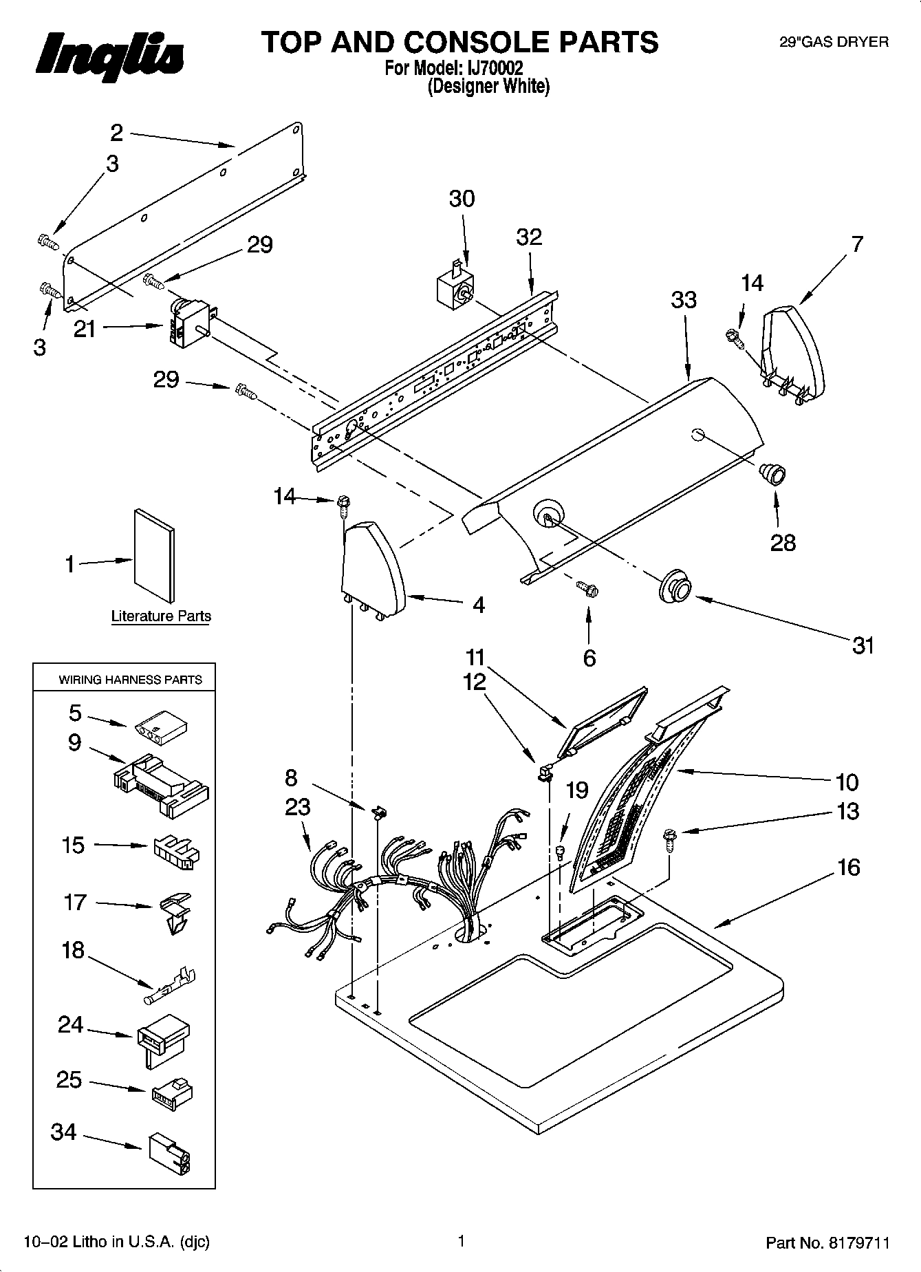 01 - TOP AND CONSOLE PARTS