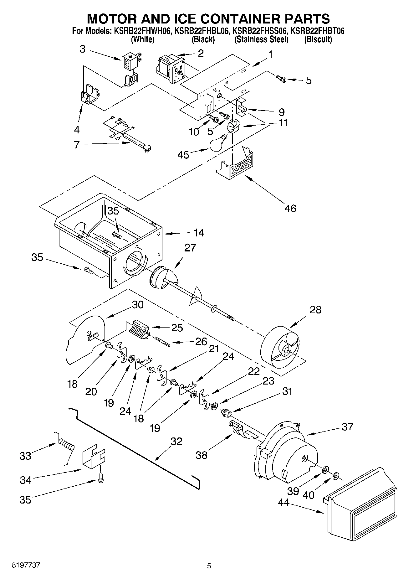 04 - MOTOR AND ICE CONTAINER