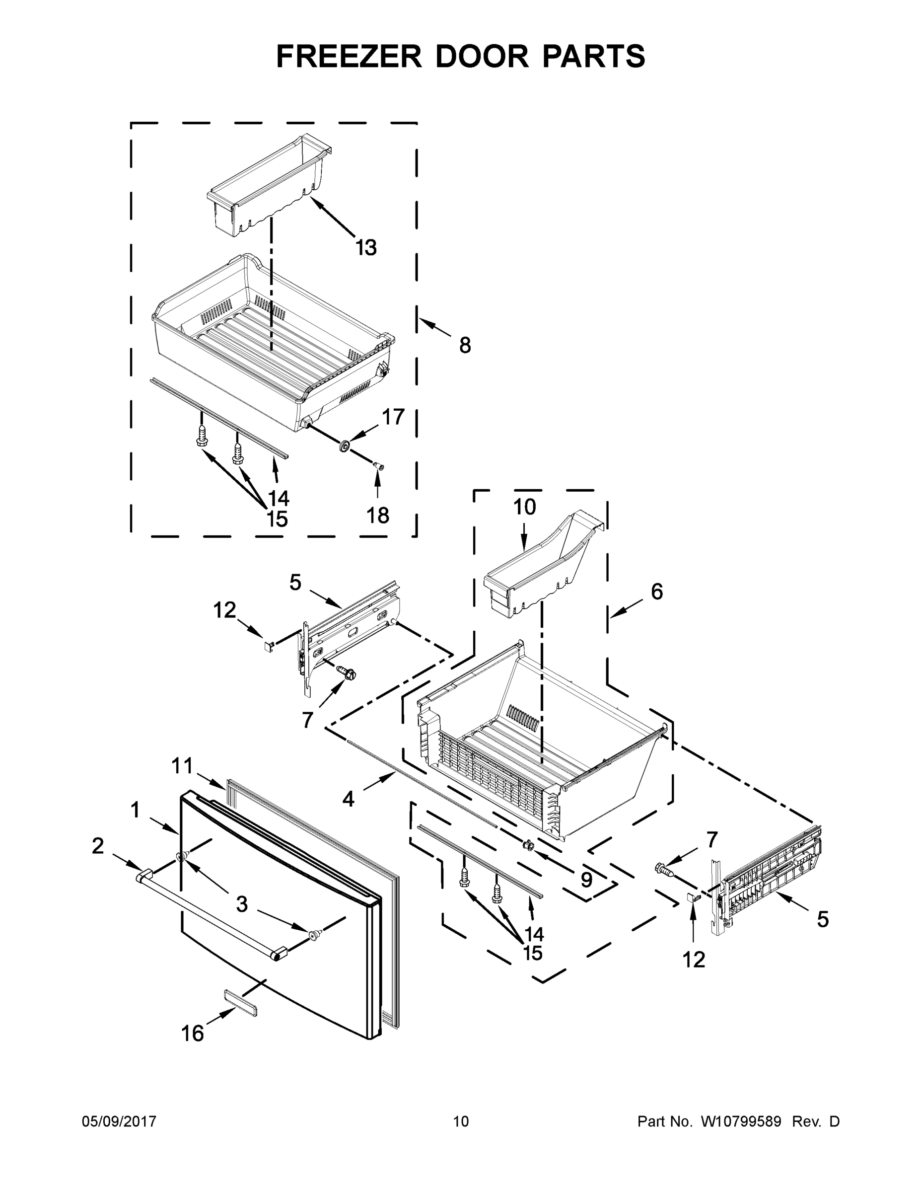 06 - FREEZER DOOR PARTS