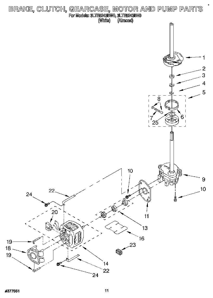 08 - BRAKE, CLUTCH, GEARCASE, MOTOR AND PUMP