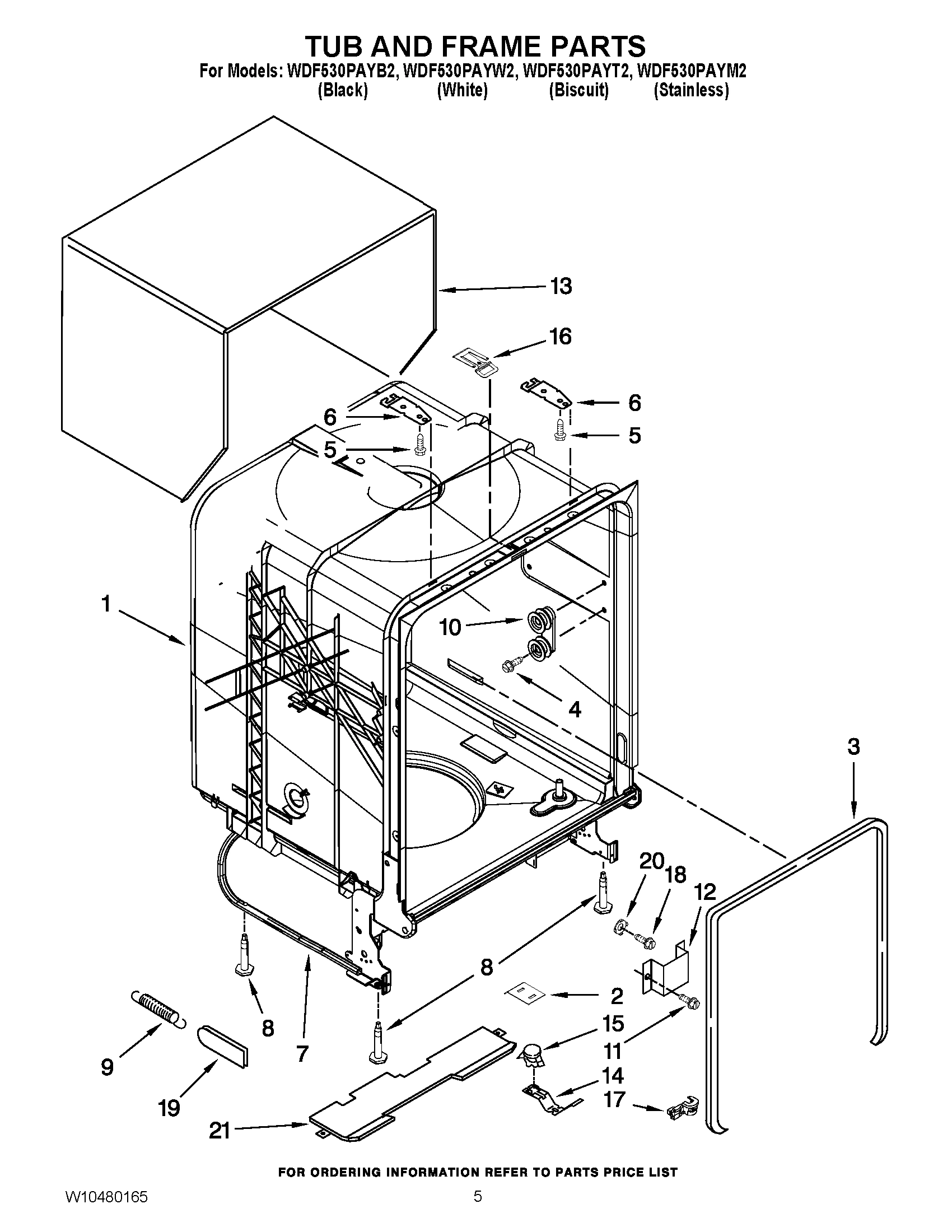 05 - TUB AND FRAME PARTSC