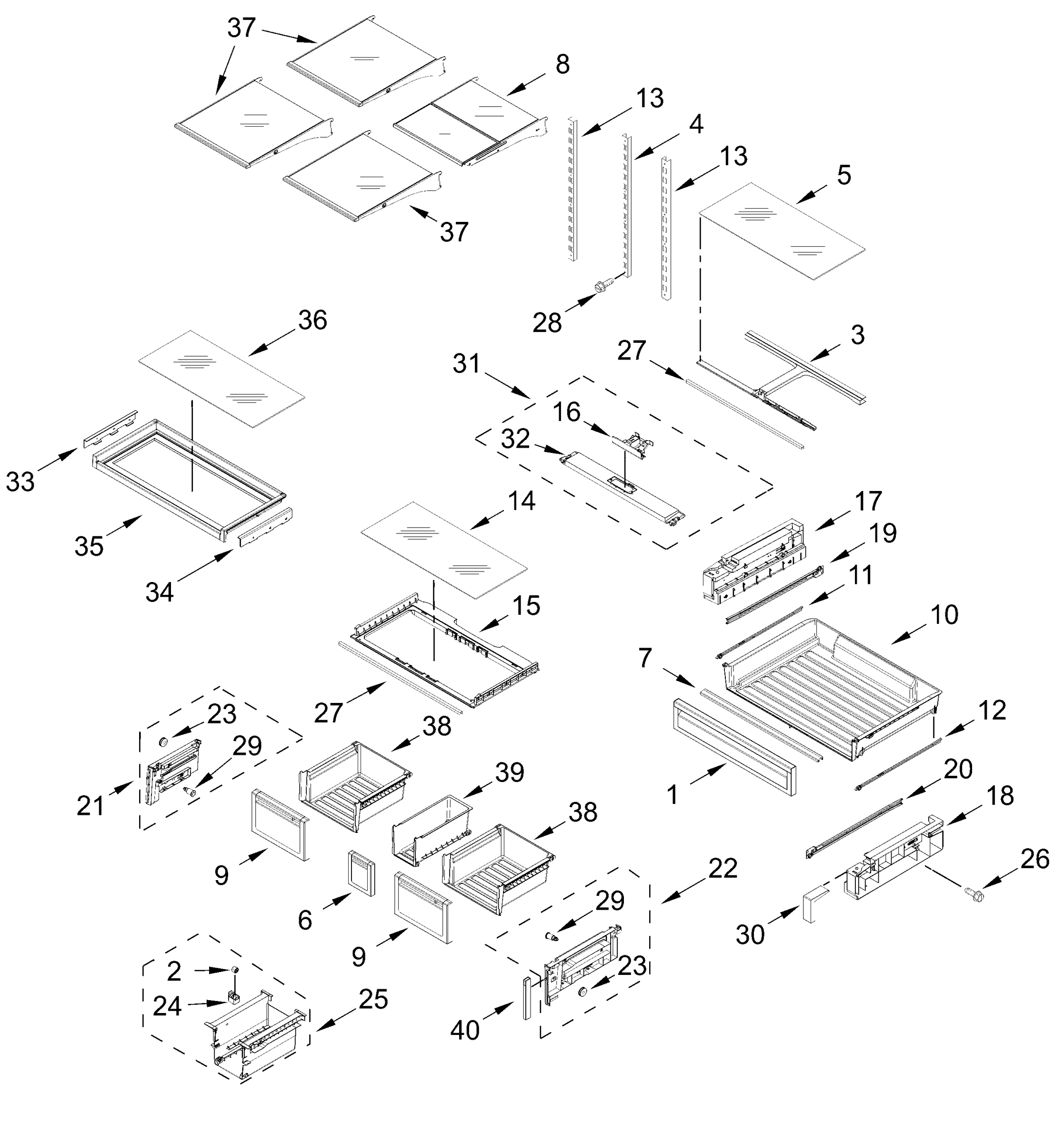 SHELF PARTS