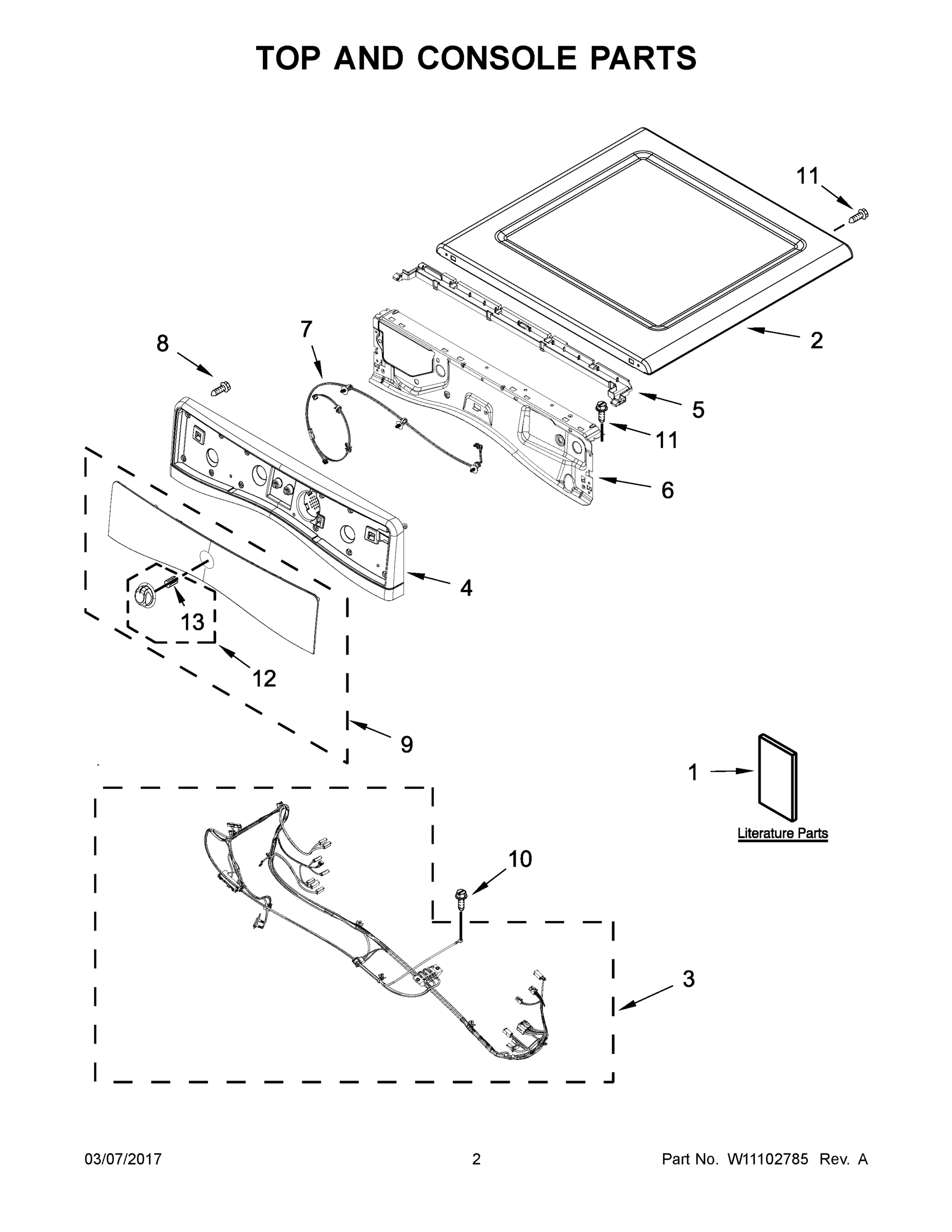 02 - TOP AND CONSOLE PARTS