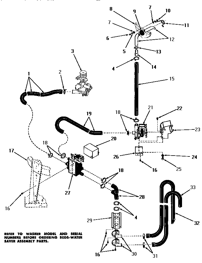 26 - SUDS-WATER SAVER ASSY