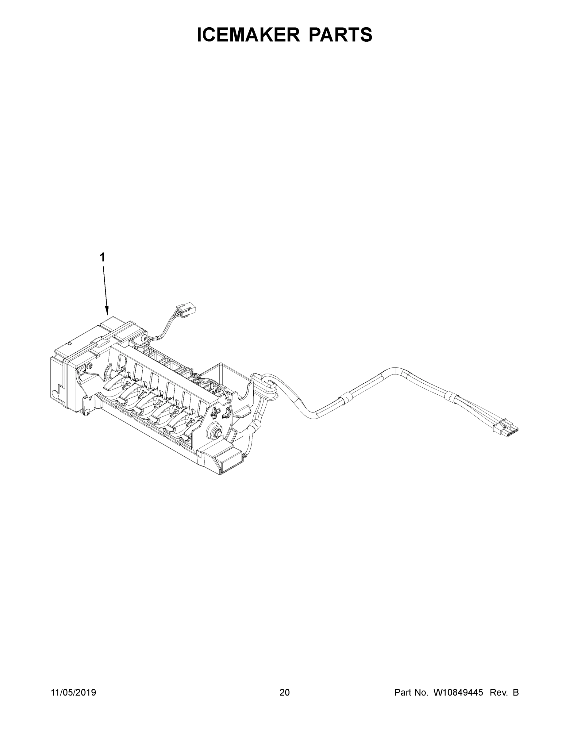 11 - ICEMAKER PARTS