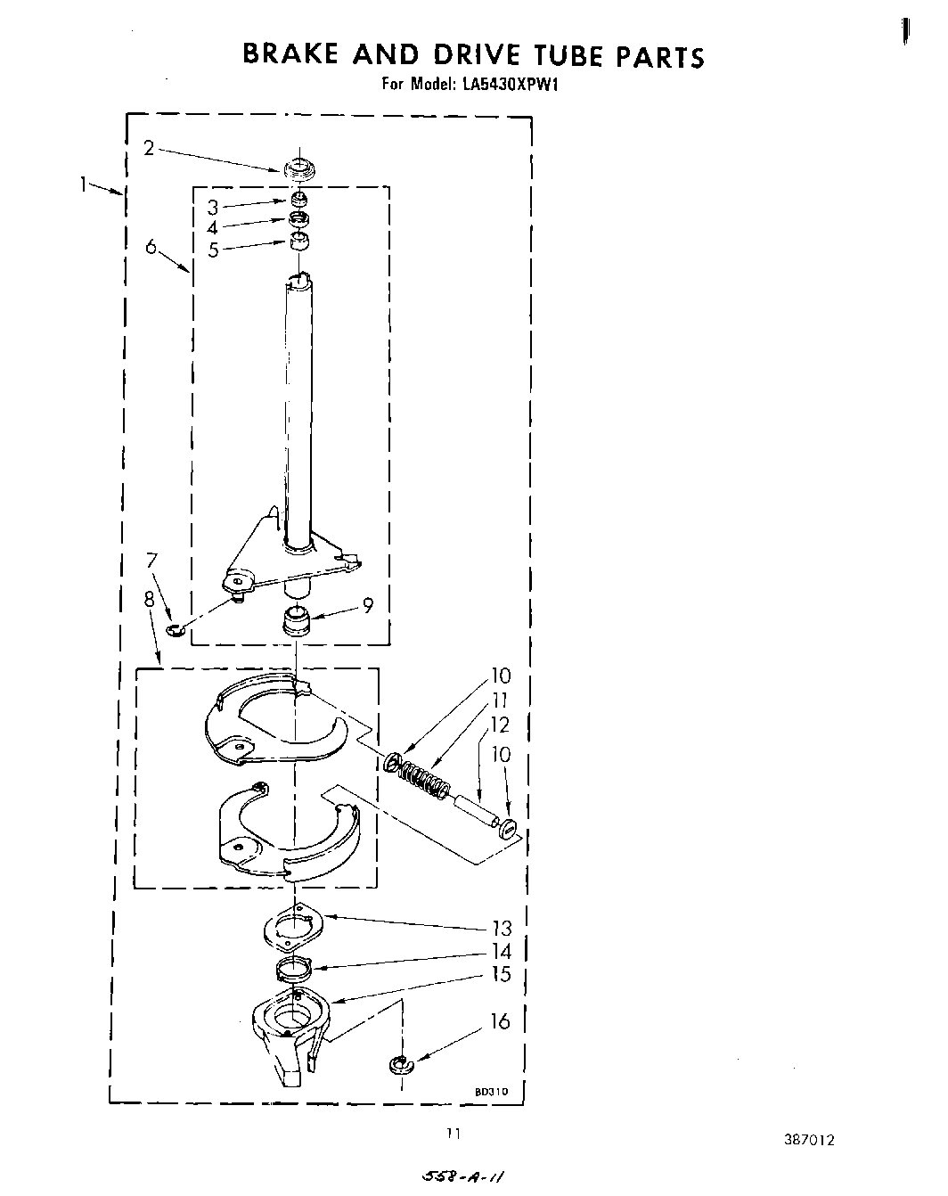 09 - BRAKE AND DRIVE TUBE
