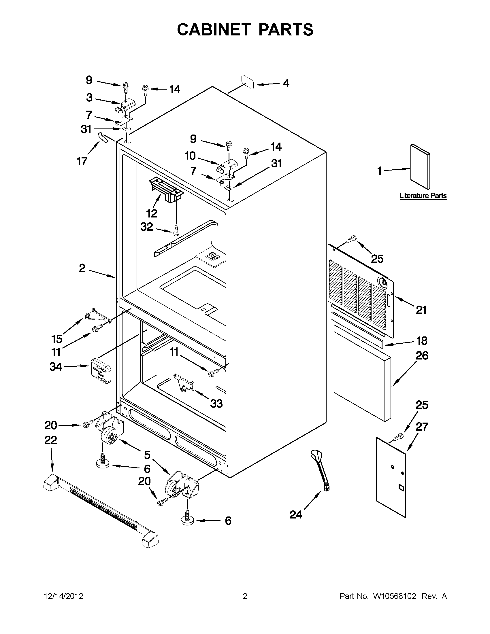 01 - CABINET PARTS