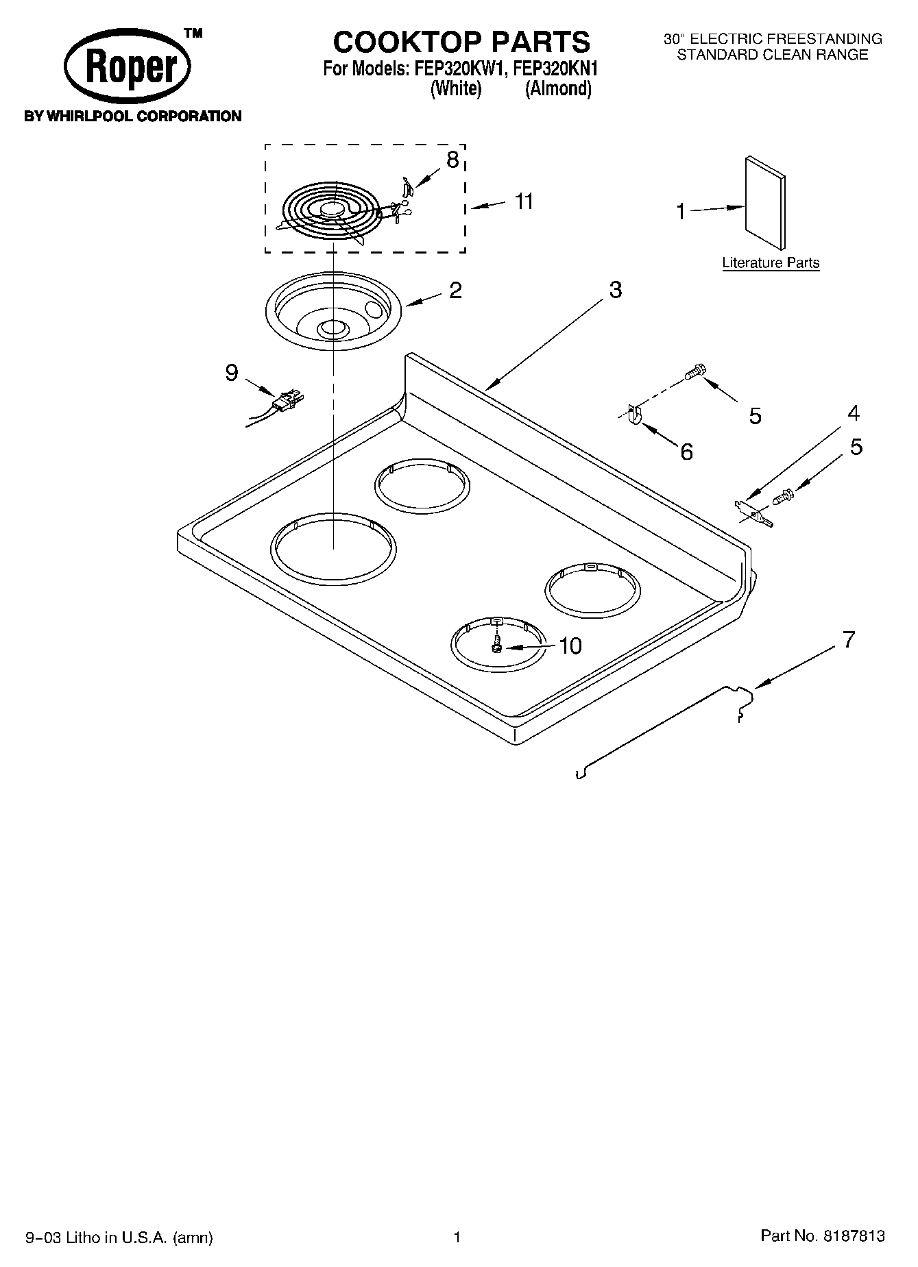 01 - COOKTOP PARTS