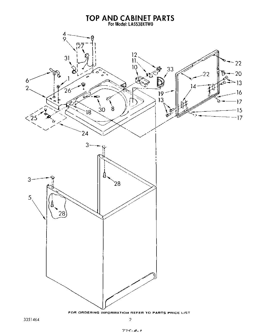 02 - TOP AND CABINET , LITERATURE AND OPTIONAL