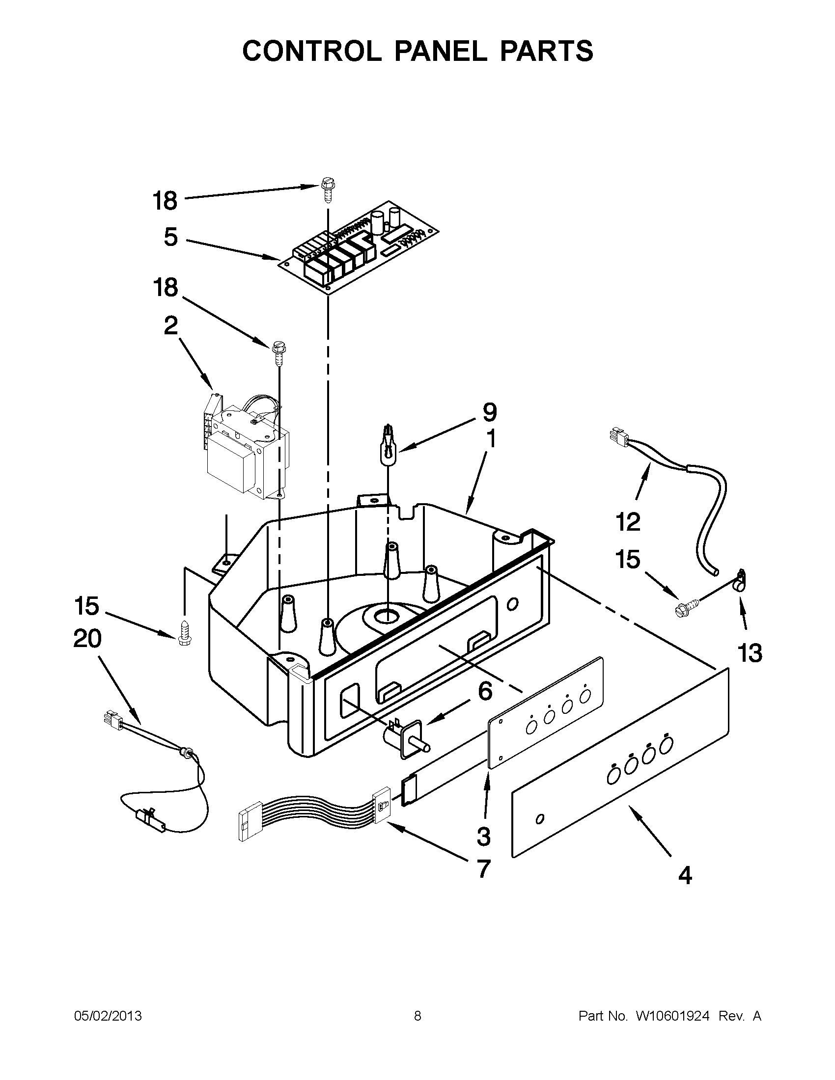 04 - CONTROL PANEL PARTS
