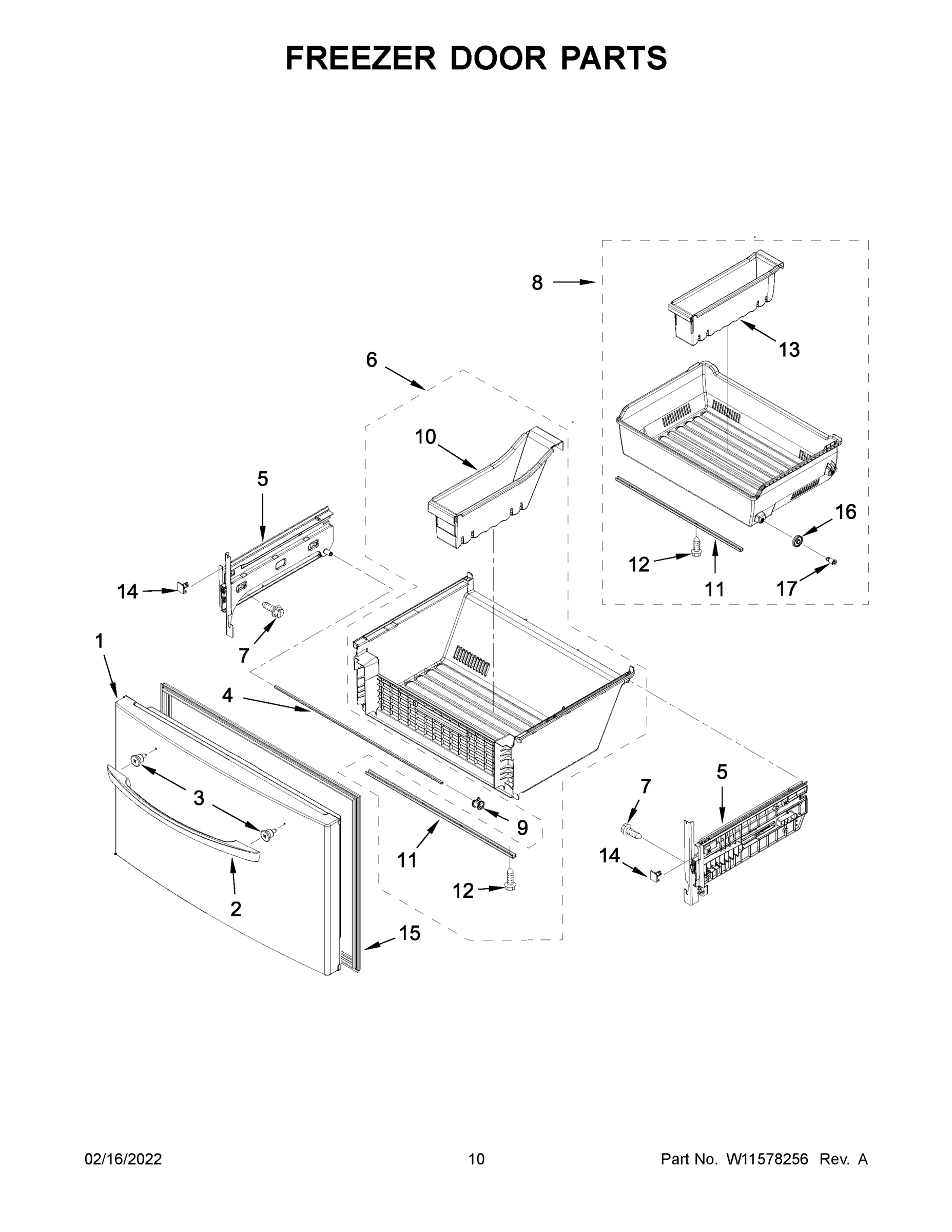 06 - FREEZER DOOR PARTS