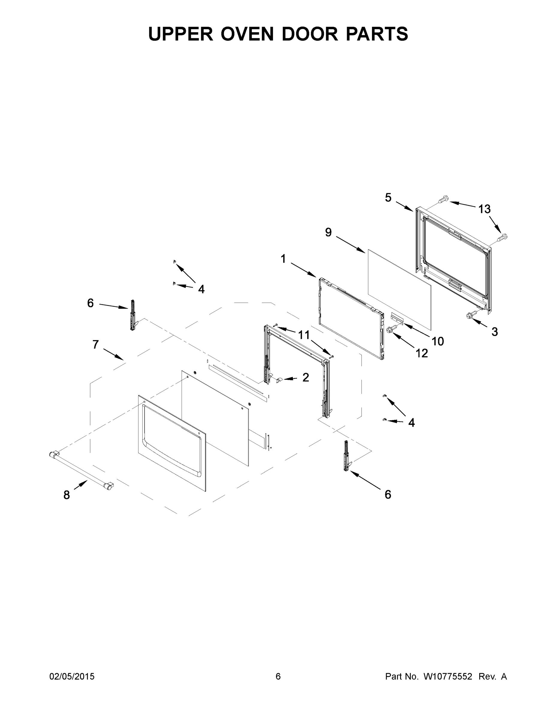 04 - UPPER OVEN DOOR PARTS