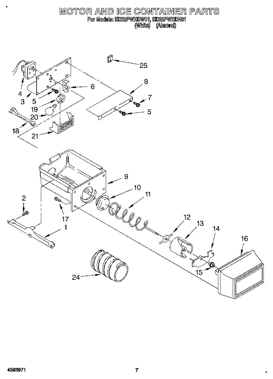 05 - MOTOR AND ICE CONTAINER
