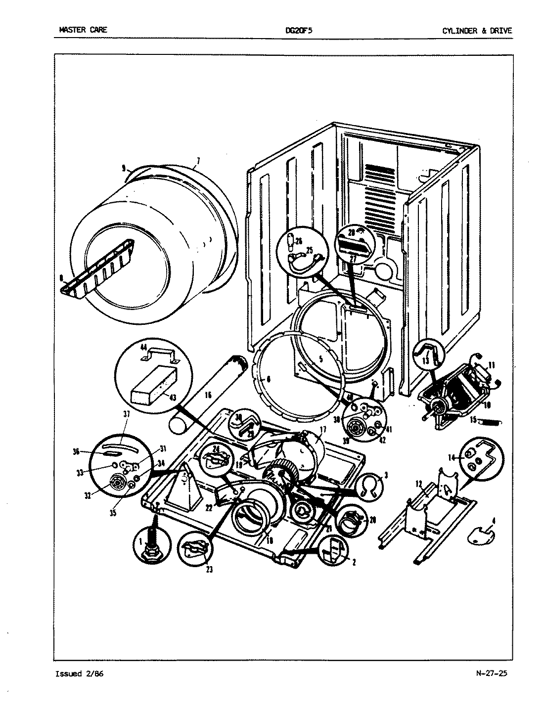 03 - CYLINDER & DRIVE (REV. A-H)