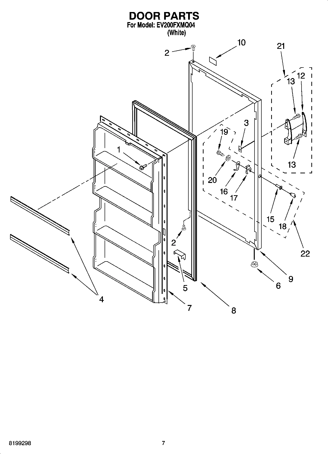 04 - DOOR PARTS, OPTIONAL PARTS (NOT INCLUDED)