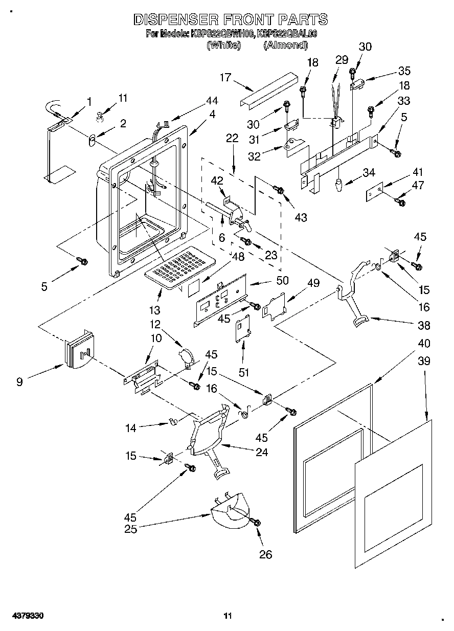 07 - DISPENSER FRONT