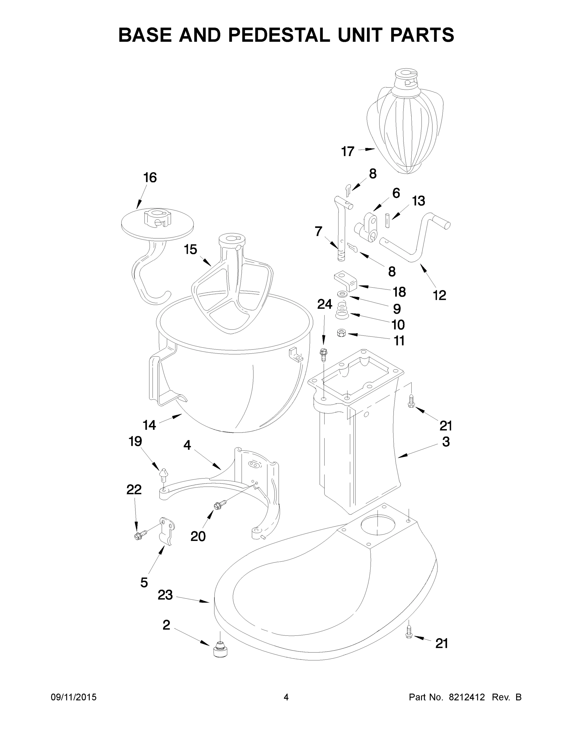 03 - BASE AND PEDESTAL UNIT PARTS
