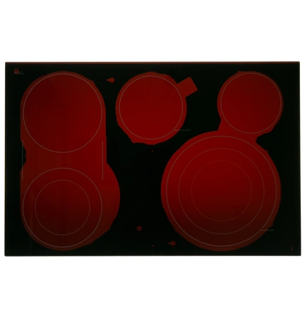 WB62X42426 GE Cooktop Glass Assembly'