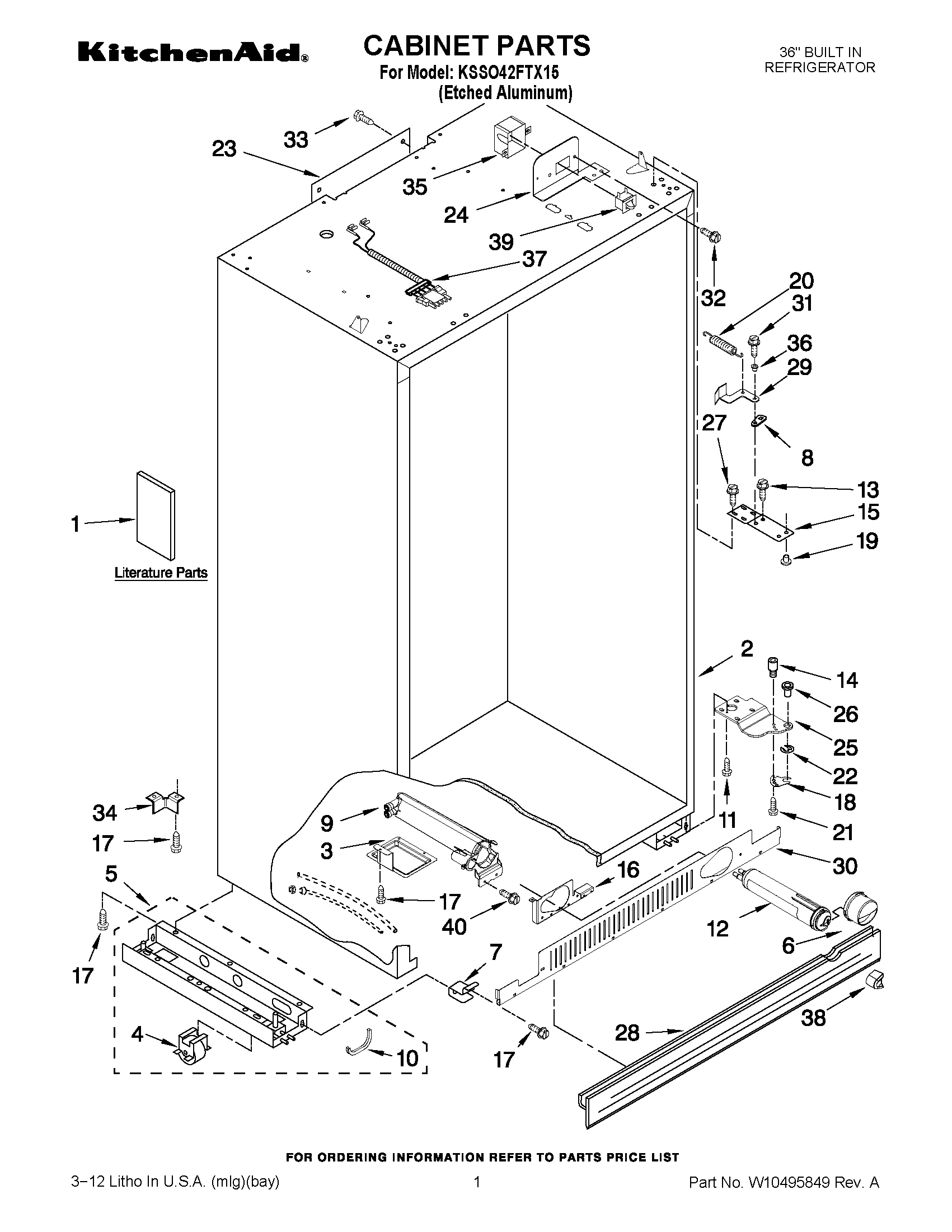 01 - CABINET PARTS