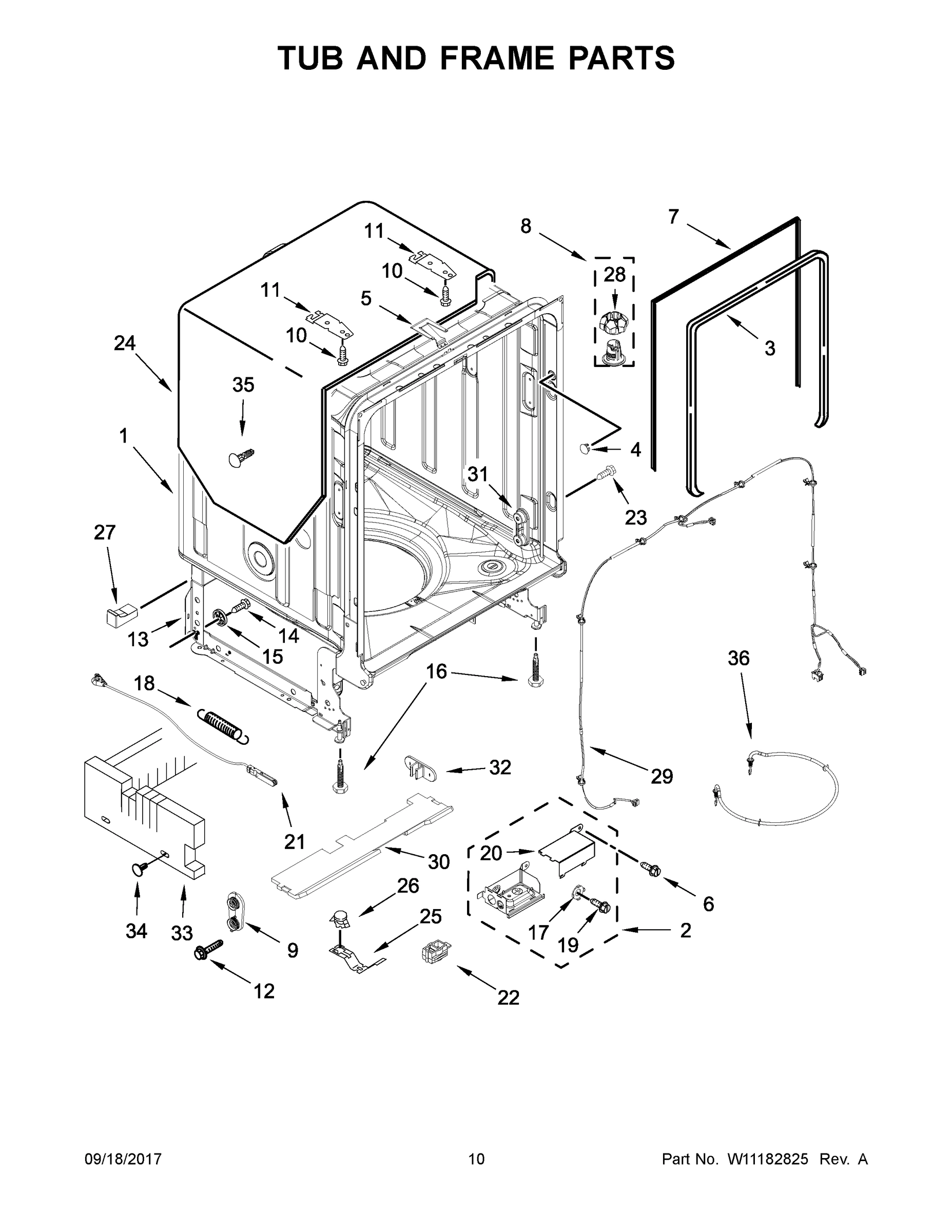 06 - TUB AND FRAME PARTS