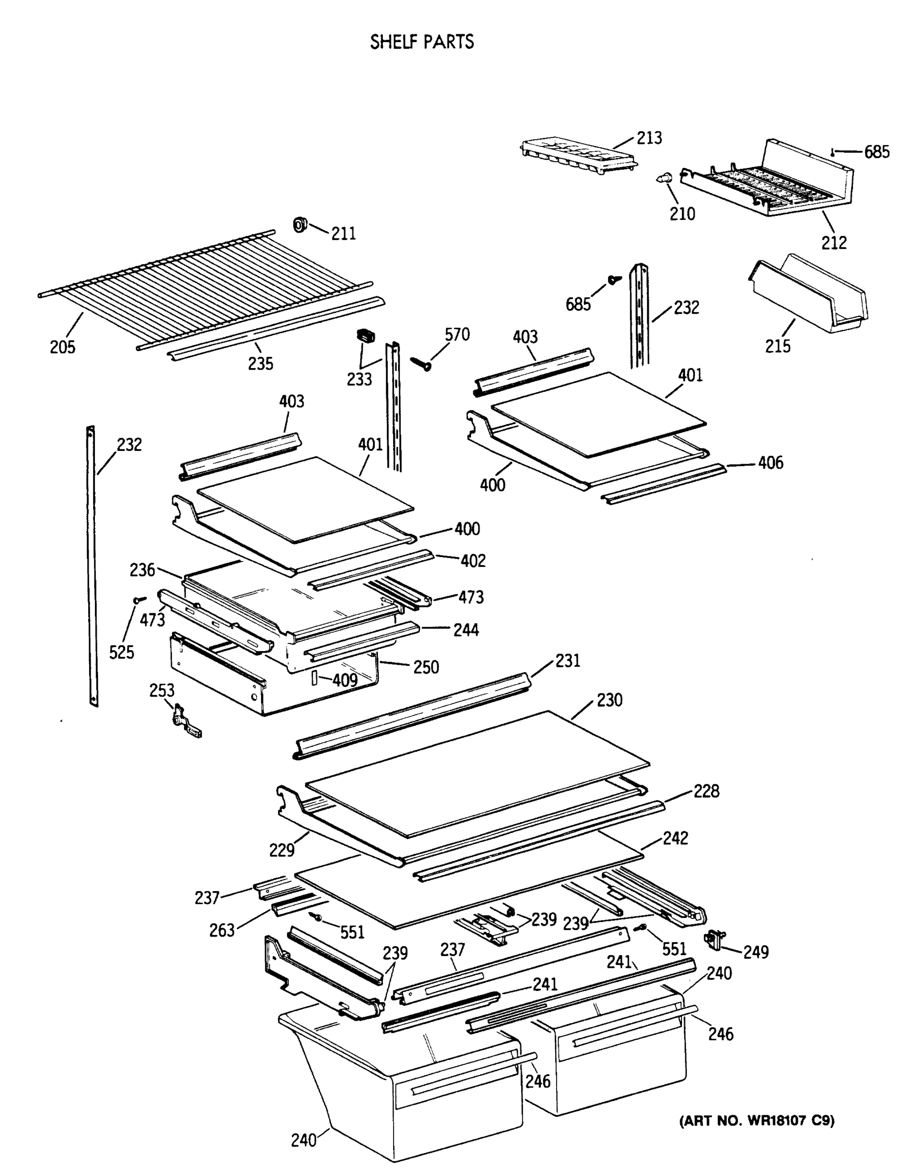 SHELF PARTS