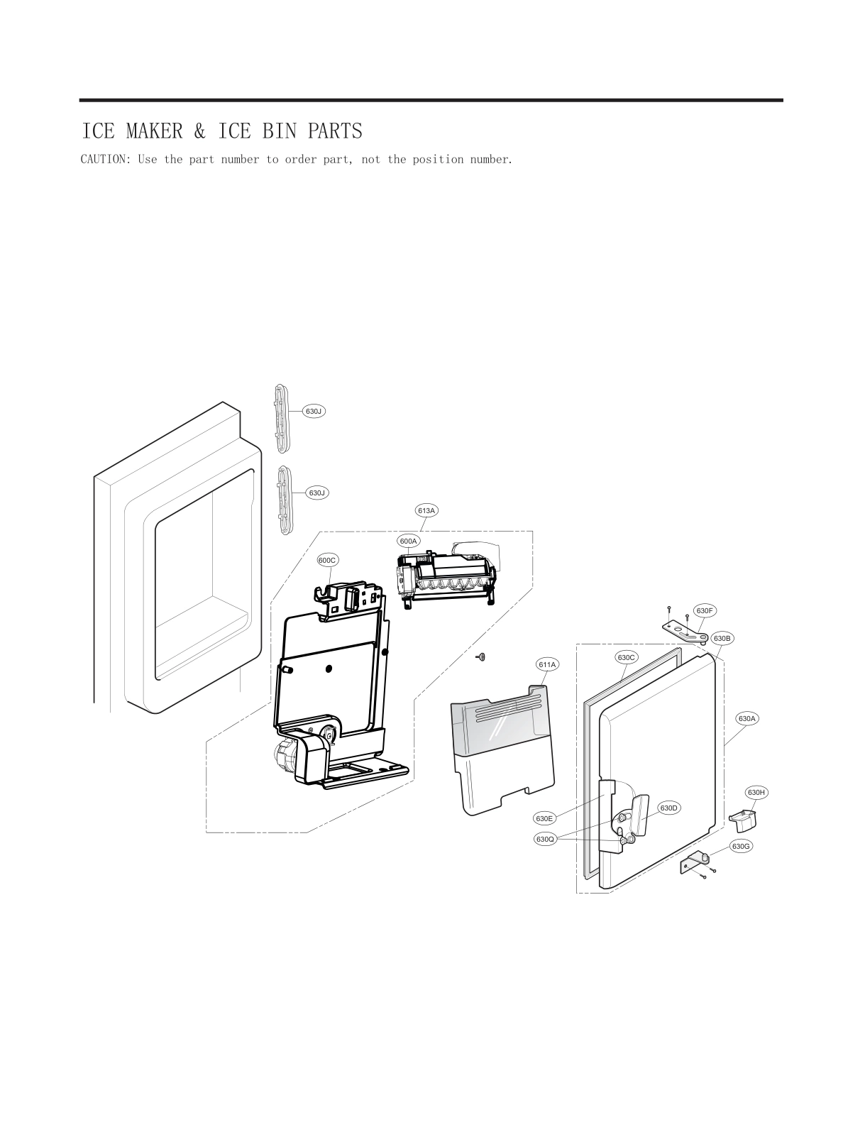 ICEMAKER & ICE BIN PARTS