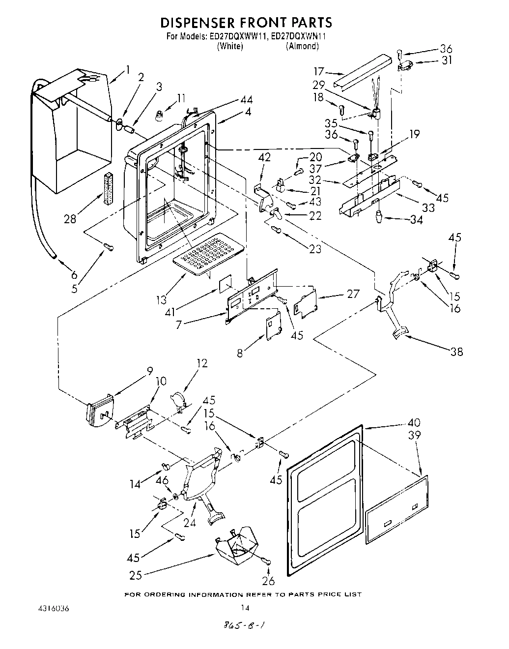 09 - DISPENSER FRONT