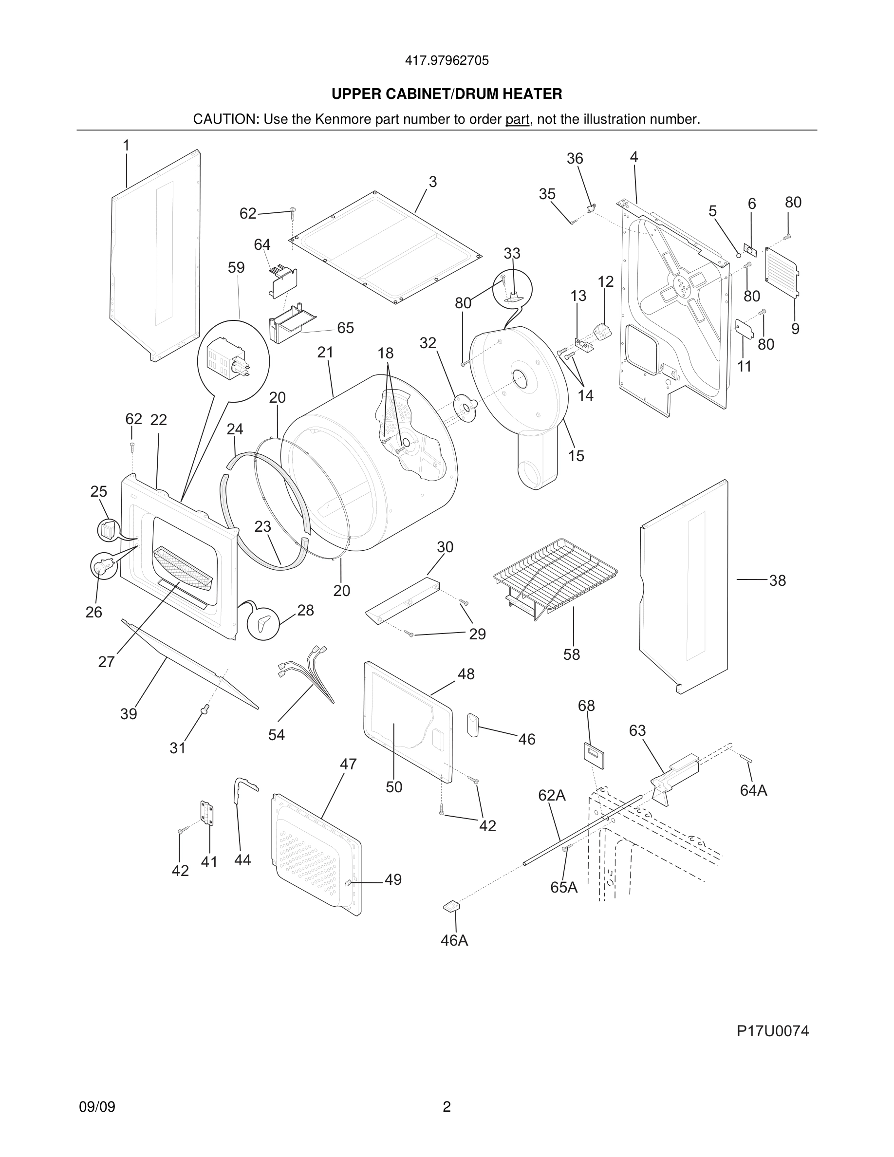 03 - UPPER CABINET/DRUM HEATER