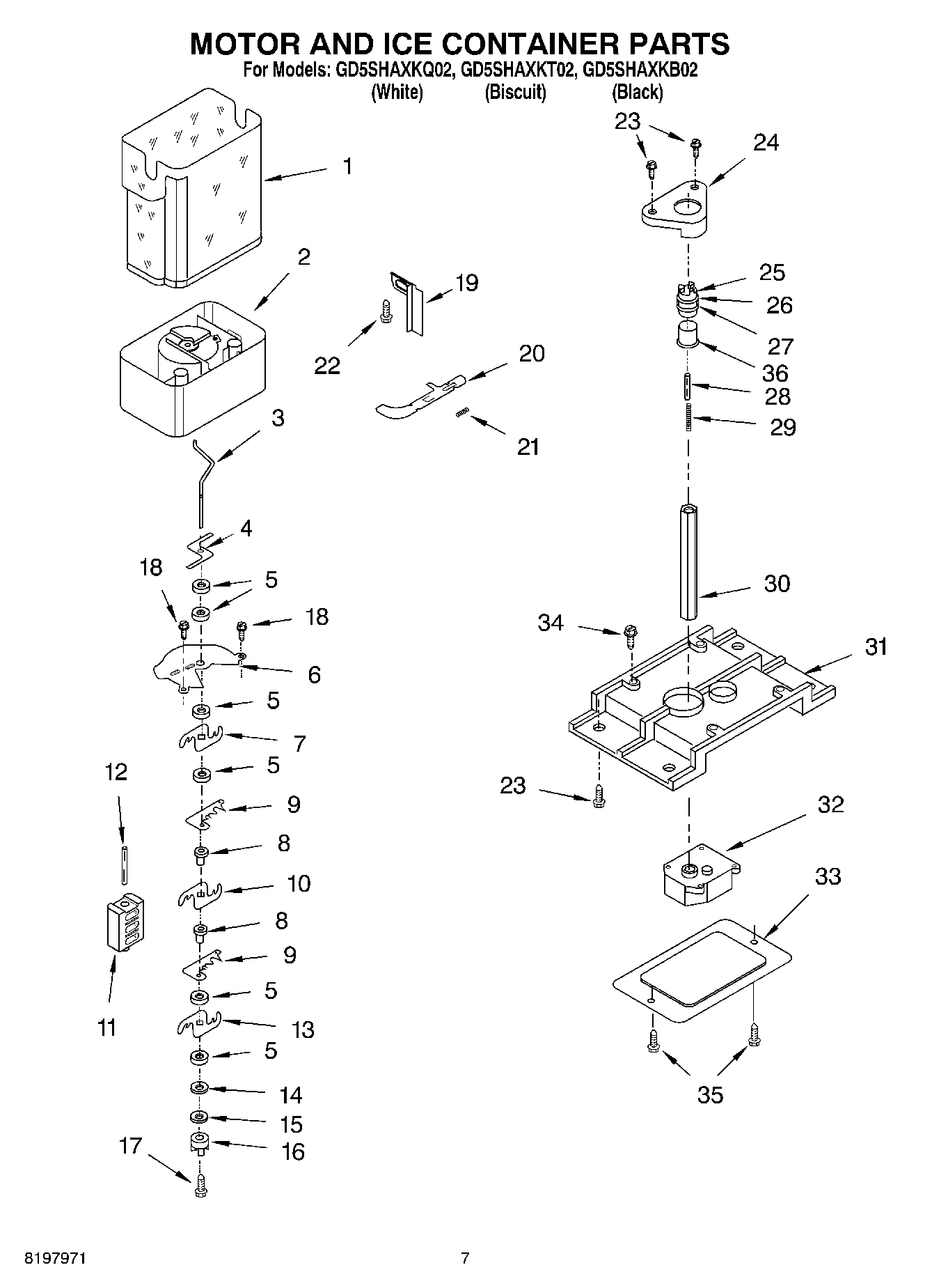 05 - MOTOR AND ICE CONTAINER