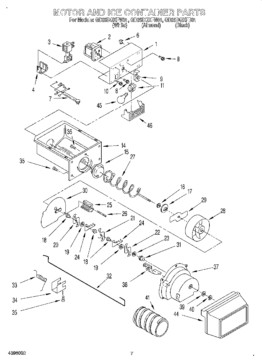 05 - MOTOR AND ICE CONTAINER