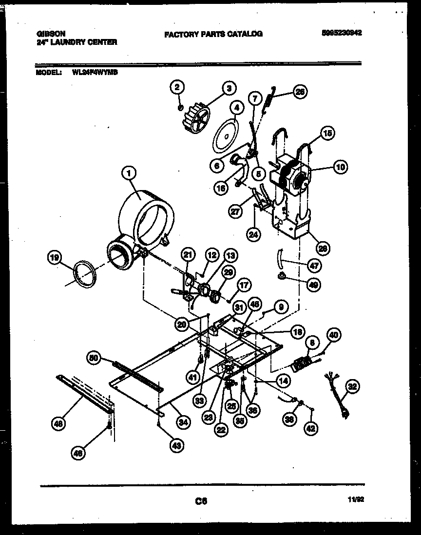 04 - BLOWER, IDLER ARM CLUTCH AND MOTOR