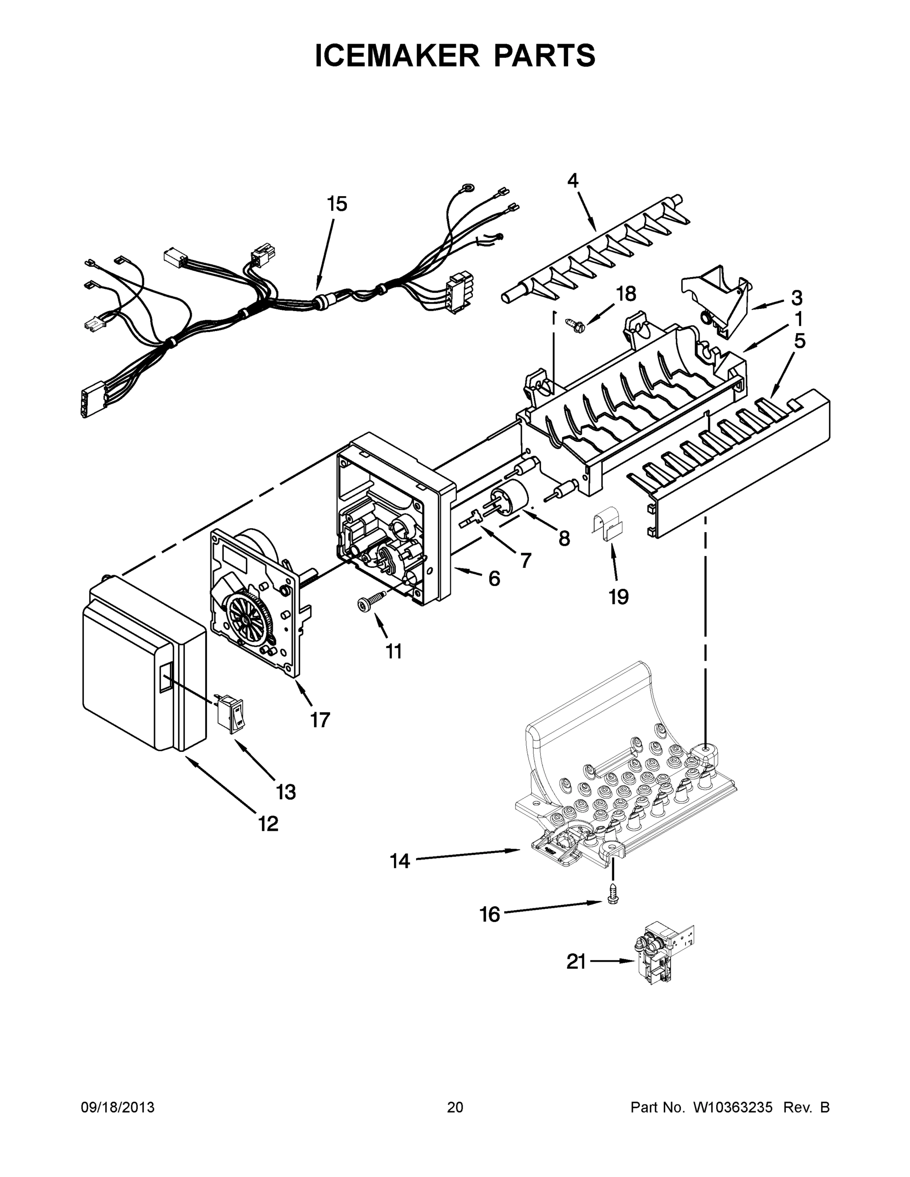 11 - ICEMAKER PARTS