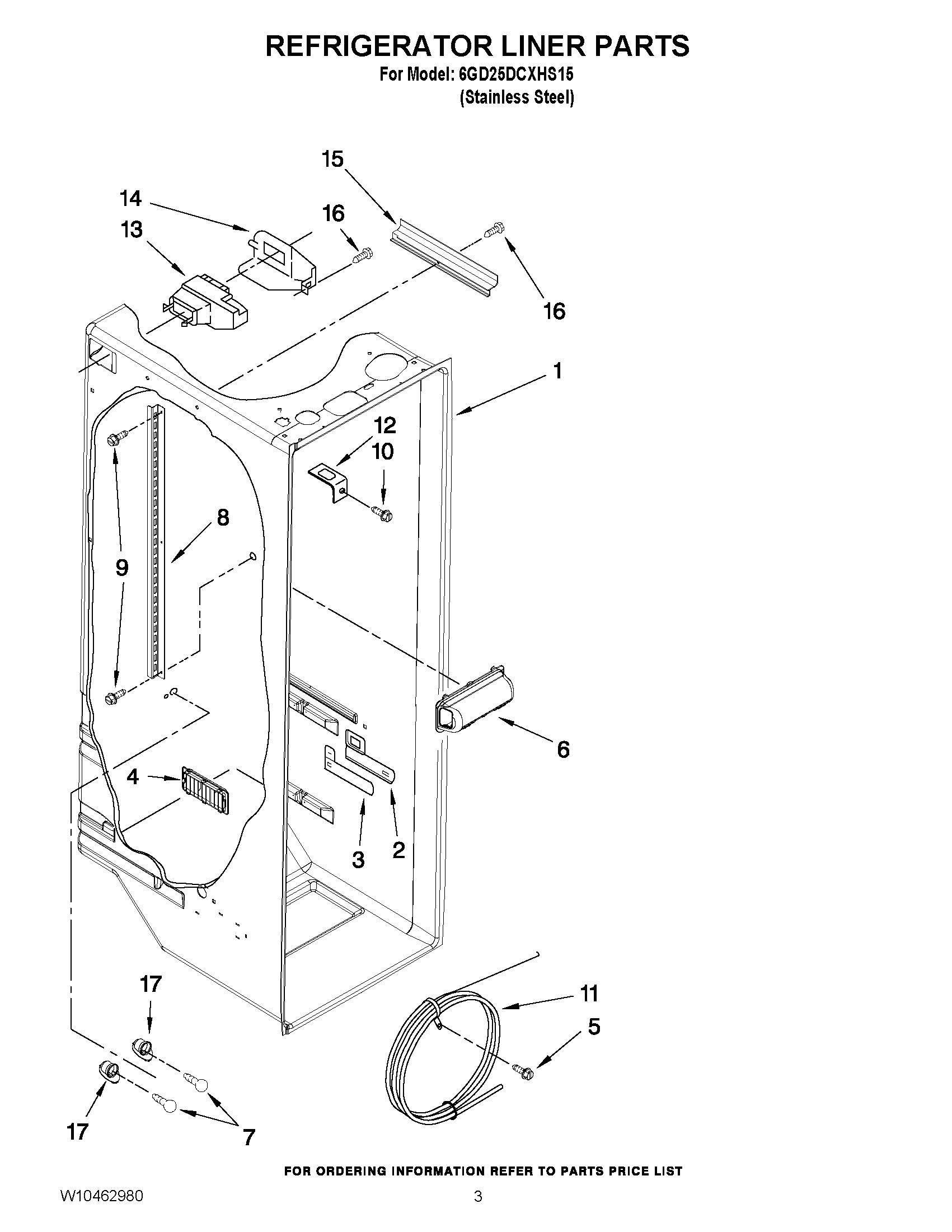 02 - REFRIGERATOR LINER PARTS