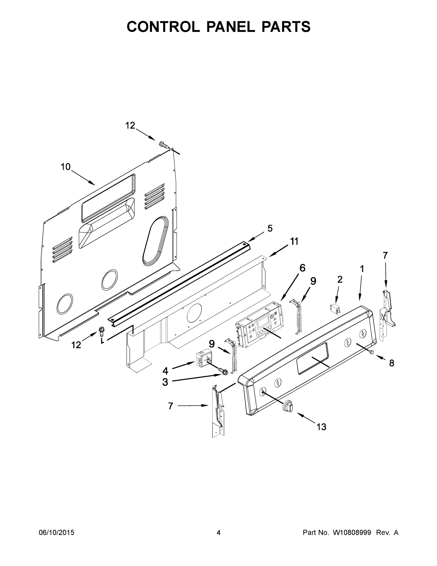03 - CONTROL PANEL PARTS