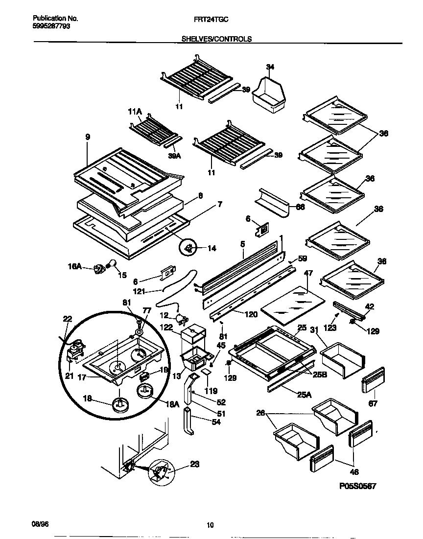 04 - SHELVES/CONTROLS