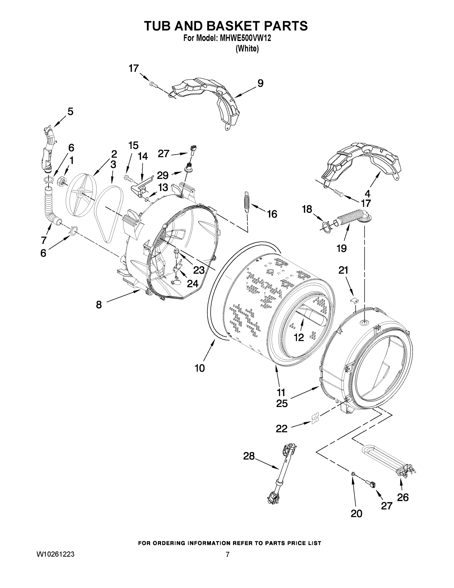 05 - TUB AND BASKET PARTS