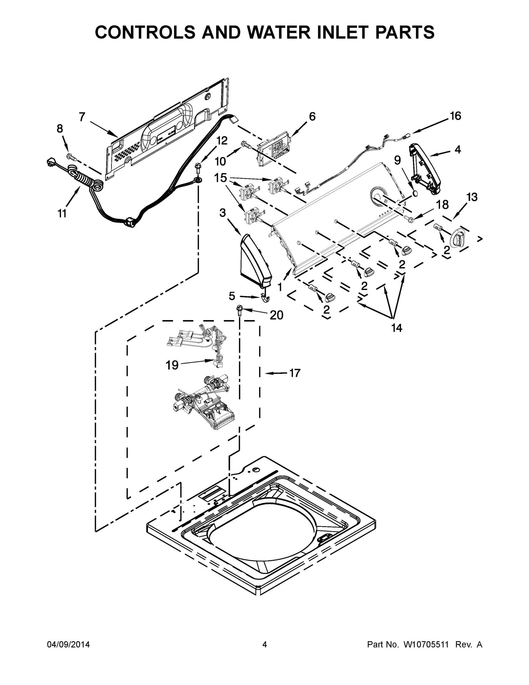 03 - CONTROLS AND WATER INLET PARTS